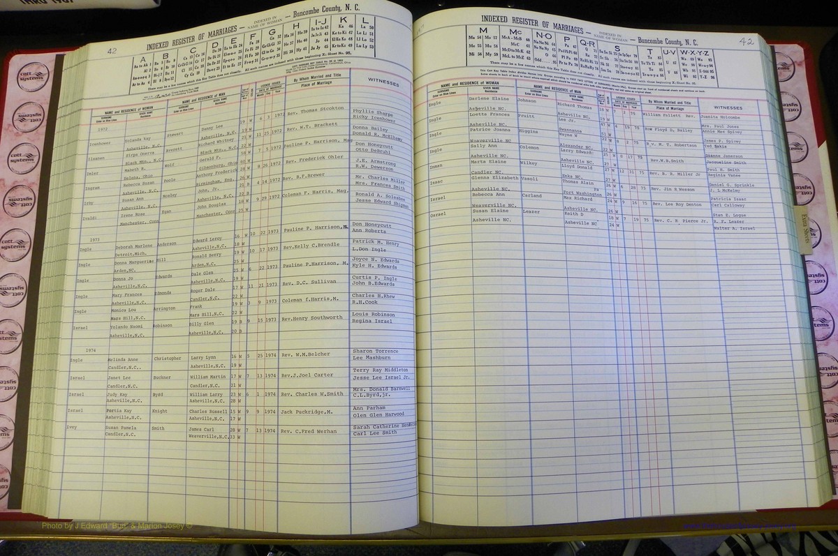 Bun Co, NC, Marr 1970 - 1975, Female Index (108).JPG
