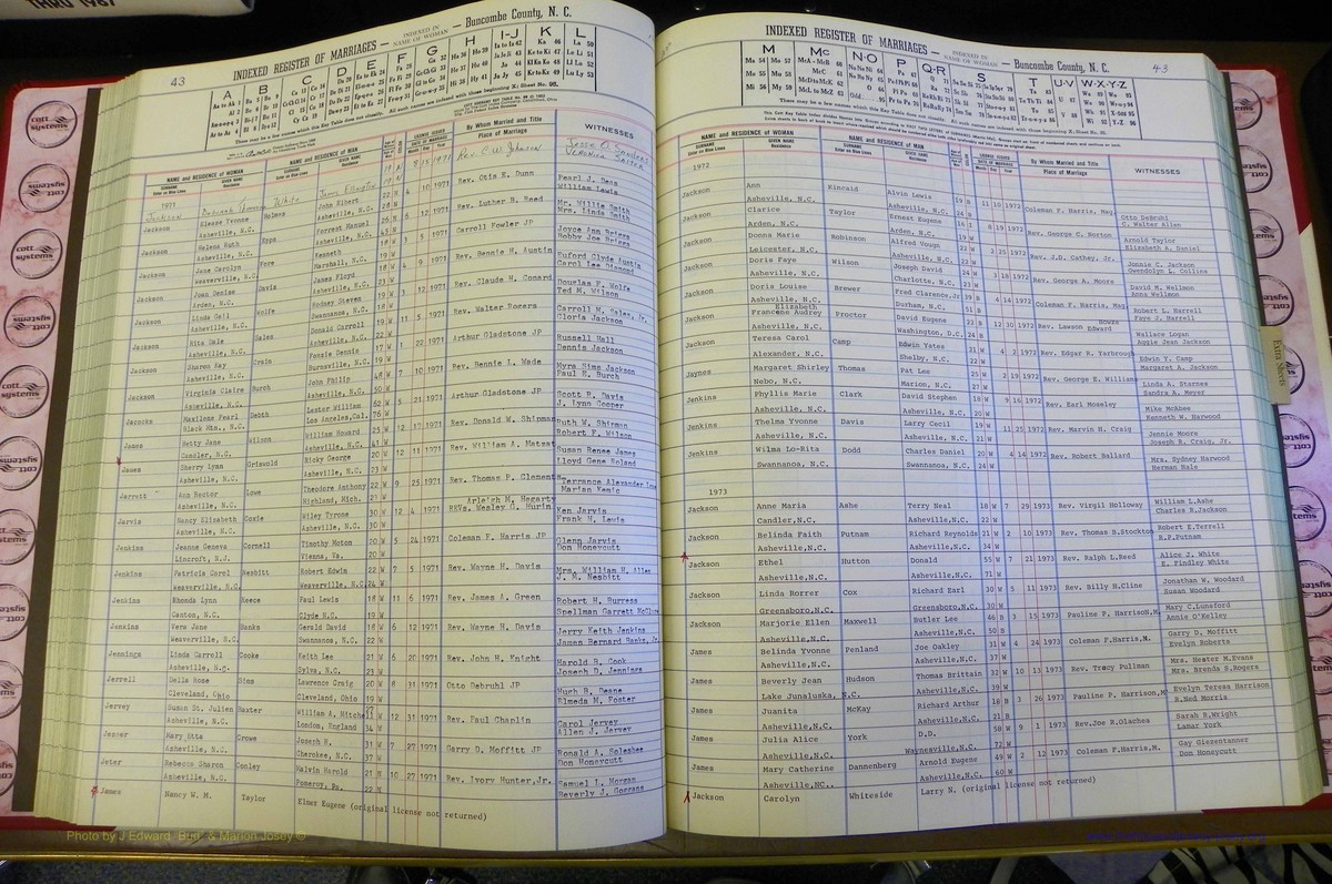 Bun Co, NC, Marr 1970 - 1975, Female Index (110).JPG