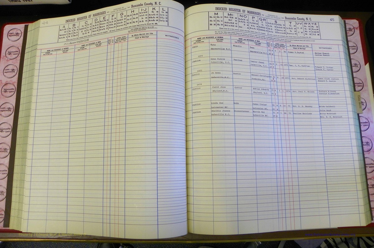 Bun Co, NC, Marr 1970 - 1975, Female Index (116).JPG
