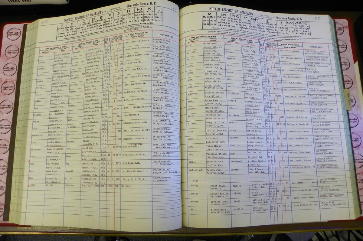 Bun Co, NC, Marr 1970 - 1975, Female Index (120).JPG