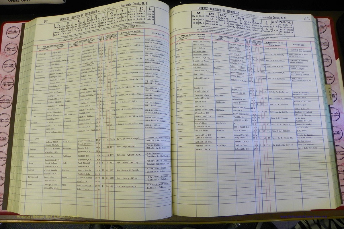 Bun Co, NC, Marr 1970 - 1975, Female Index (129).JPG