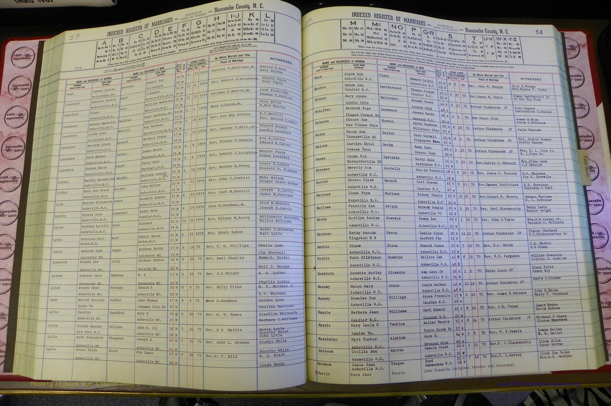Bun Co, NC, Marr 1970 - 1975, Female Index (132).JPG