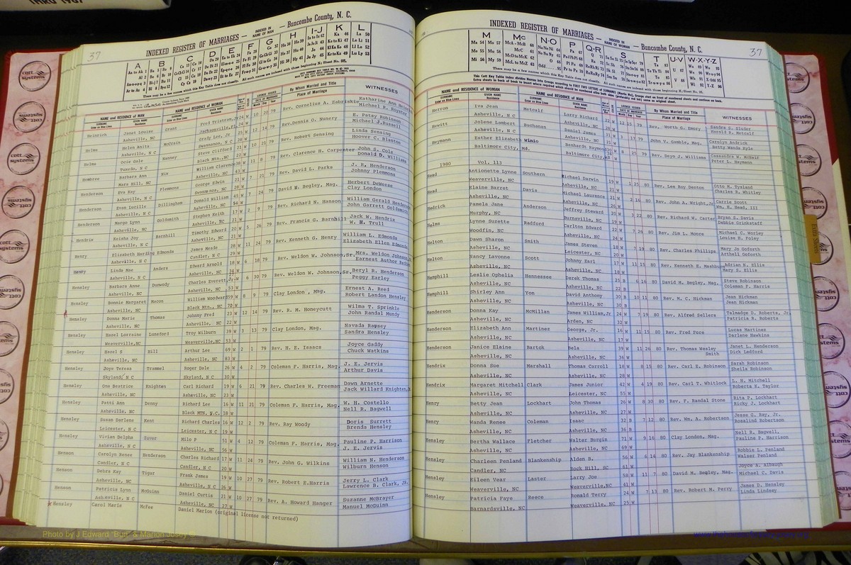 Bun Co, NC, Marr 1976 - 1981, Female Index (107).JPG