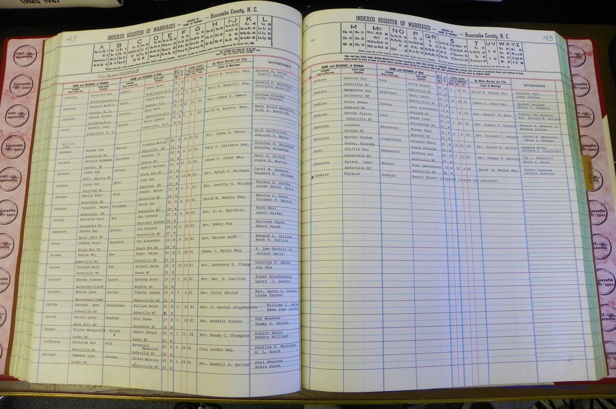 Bun Co, NC, Marr 1976 - 1981, Female Index (124).JPG