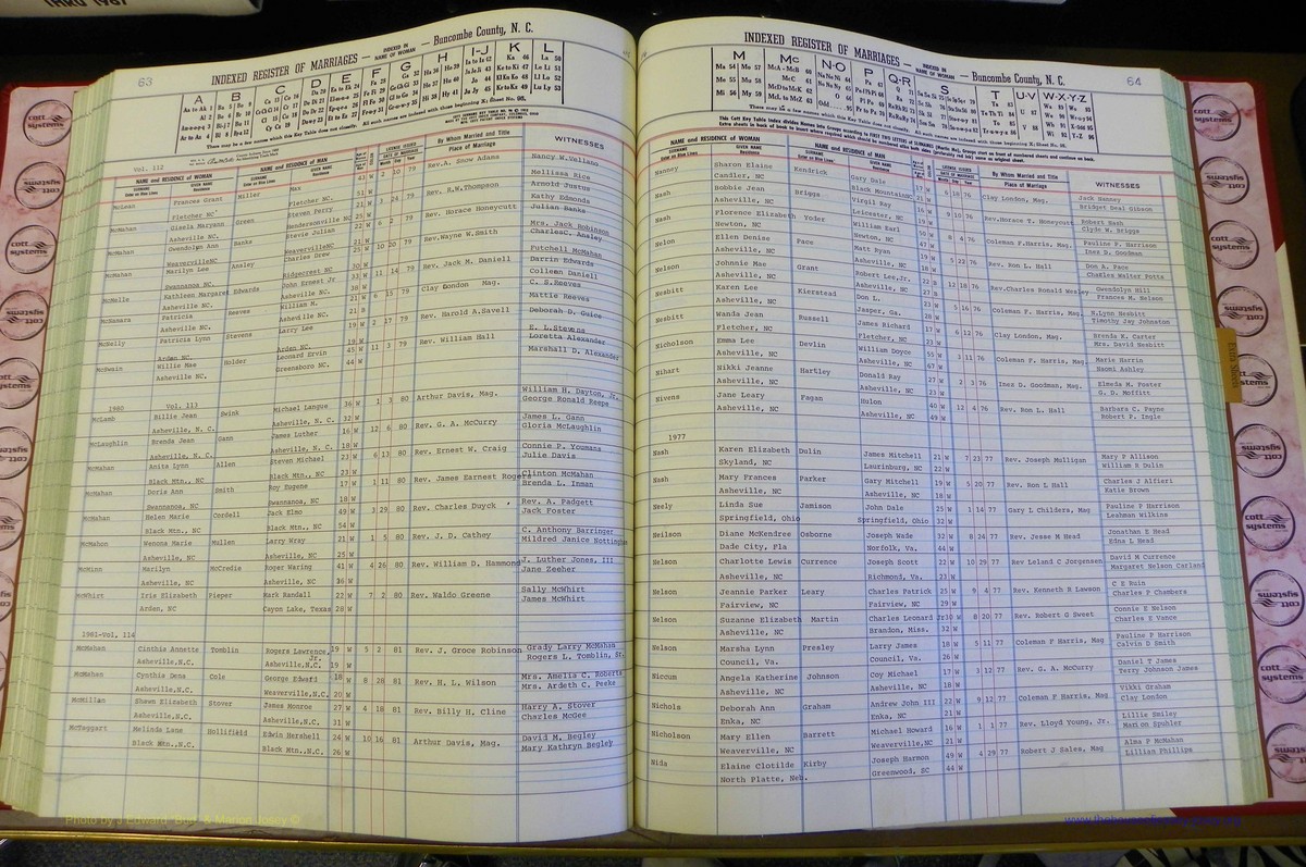 Bun Co, NC, Marr 1976 - 1981, Female Index (170).JPG