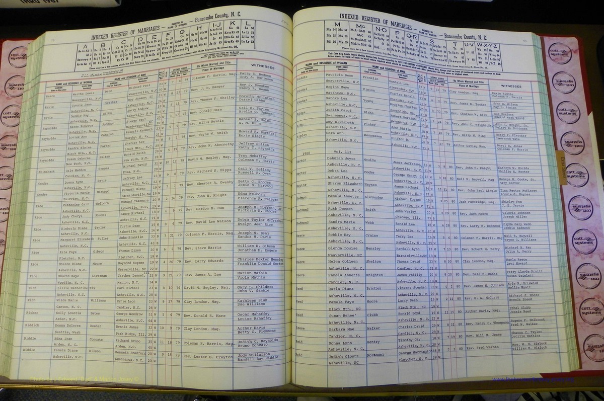 Bun Co, NC, Marr 1976 - 1981, Female Index (196).JPG