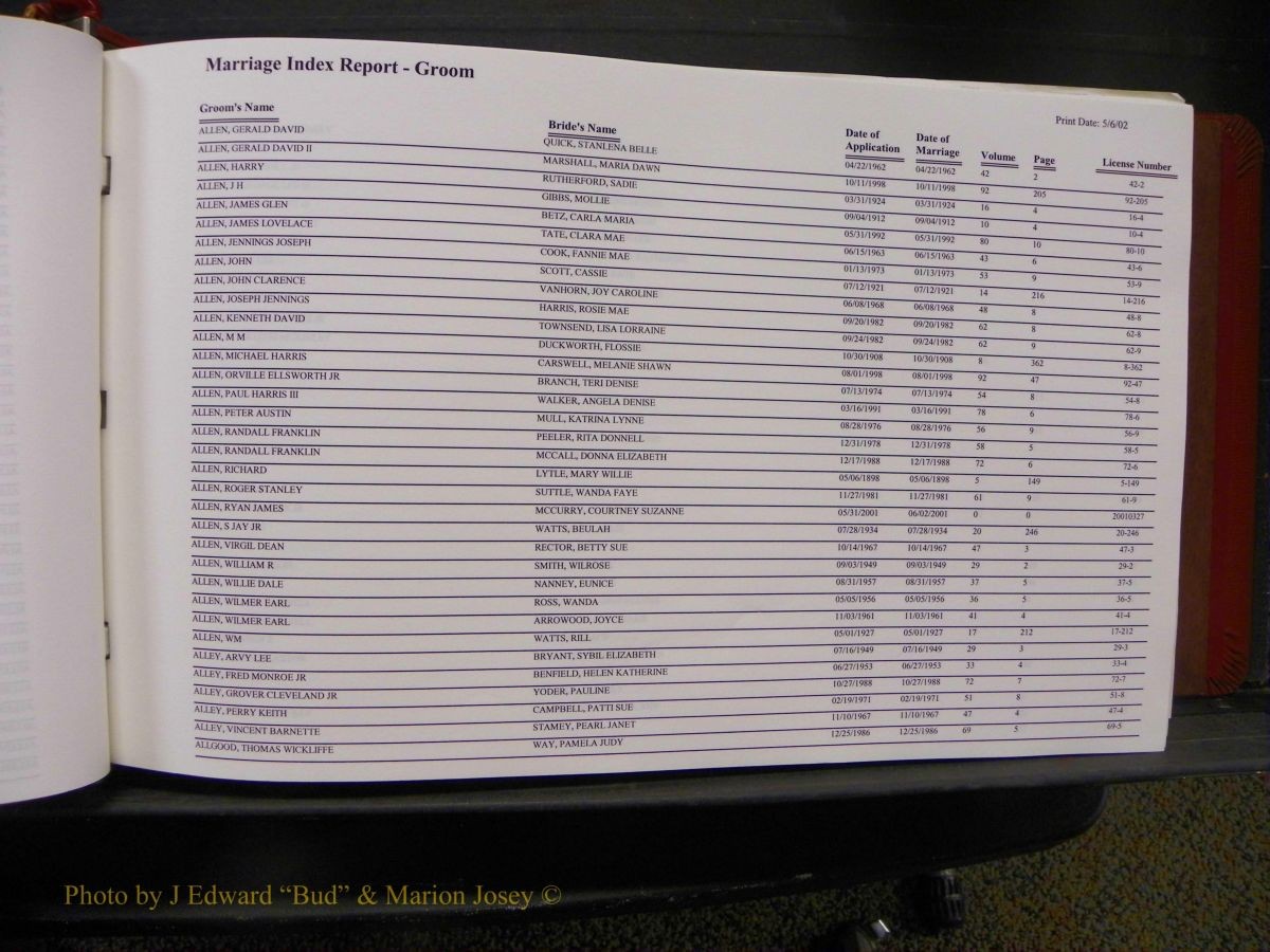 Burke Marriages, Book 1&2, A-N 017.JPG