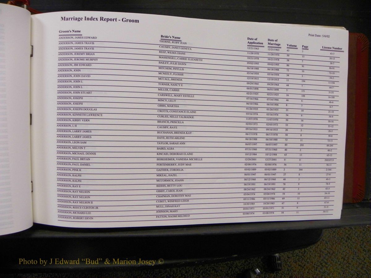 Burke Marriages, Book 1&2, A-N 023.JPG