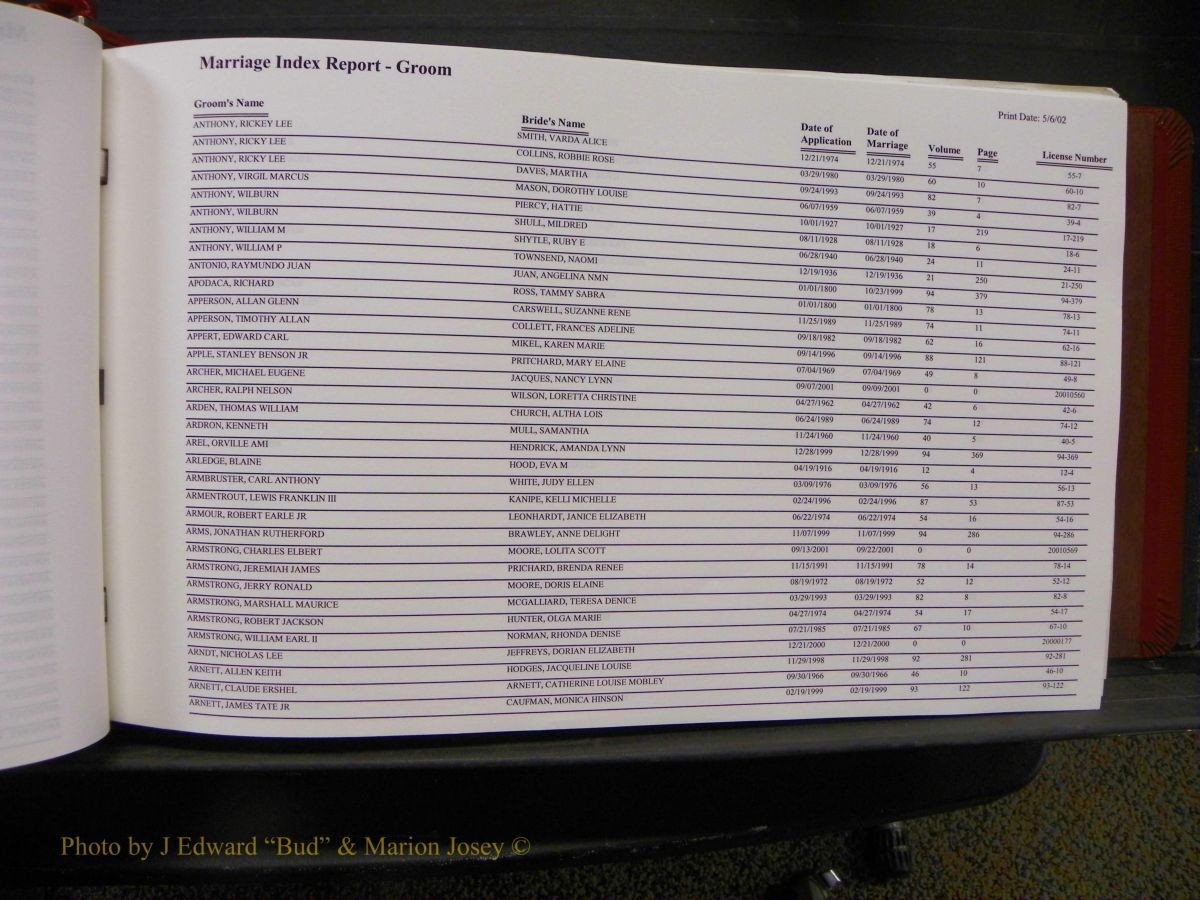 Burke Marriages, Book 1&2, A-N 027.JPG