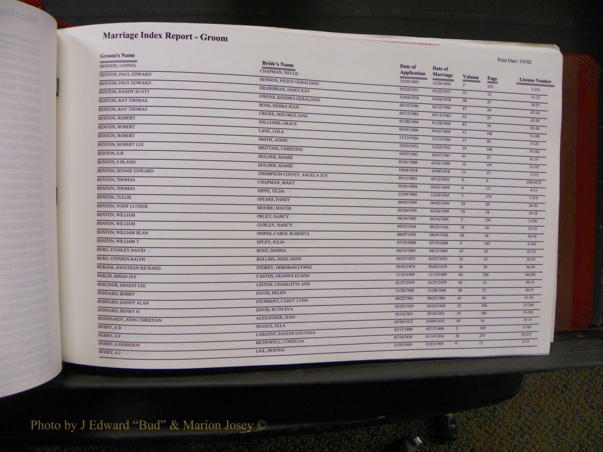 Burke Marriages, Book 1&2, A-N 073.JPG