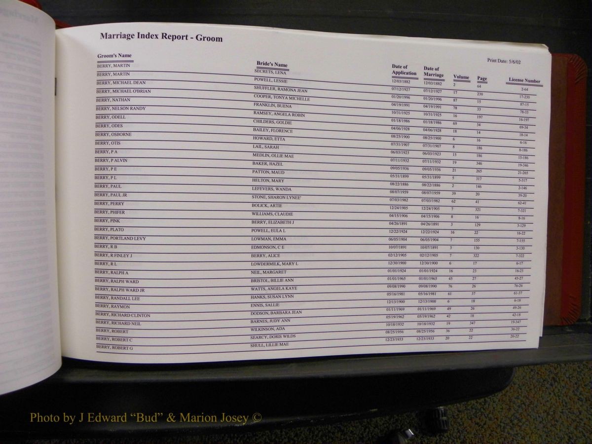 Burke Marriages, Book 1&2, A-N 079.JPG