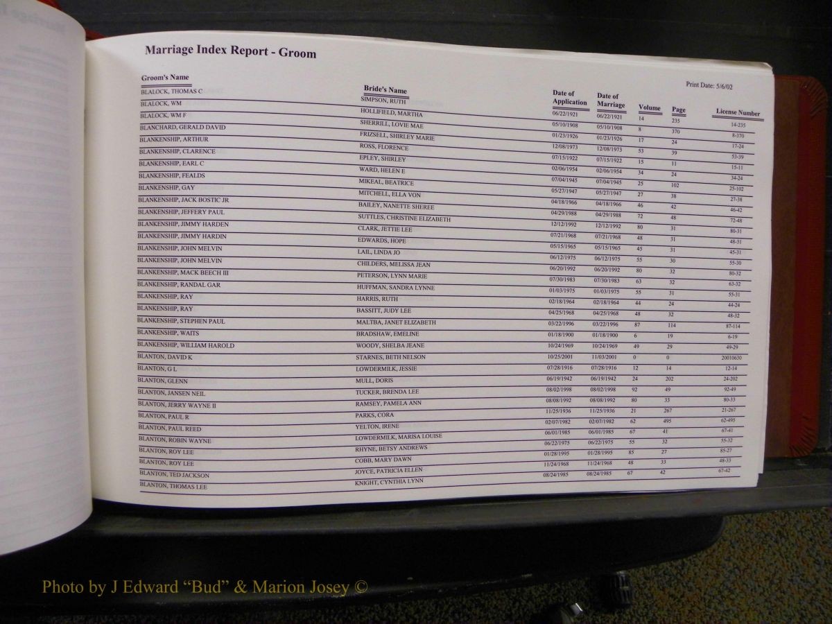 Burke Marriages, Book 1&2, A-N 088.JPG