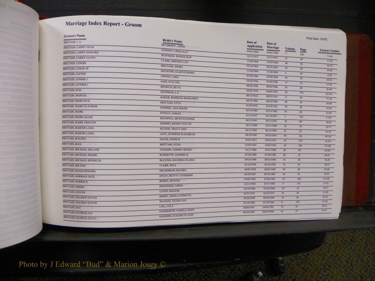 Burke Marriages, Book 1&2, A-N 122.JPG