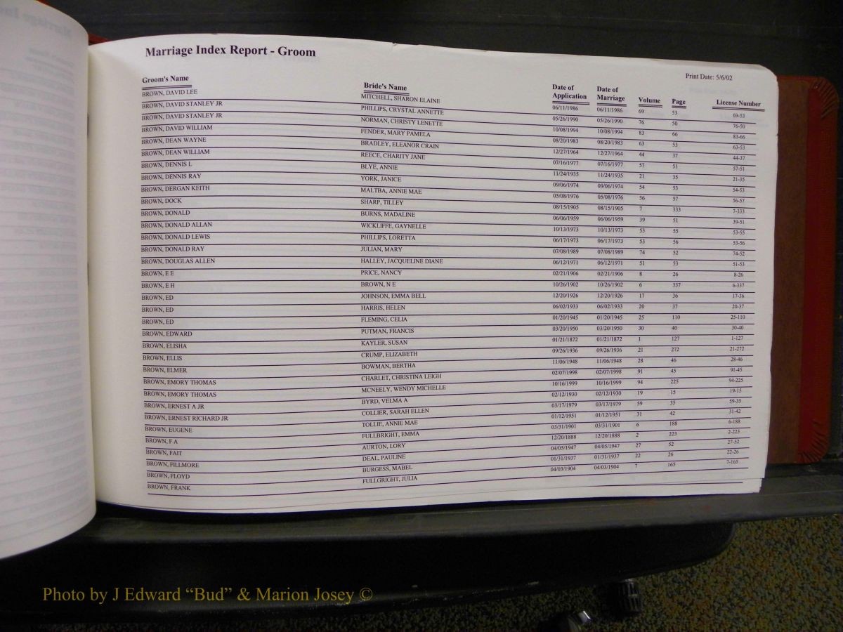 Burke Marriages, Book 1&2, A-N 128.JPG