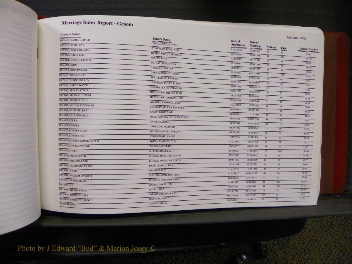 Burke Marriages, Book 1&2, A-N 137.JPG