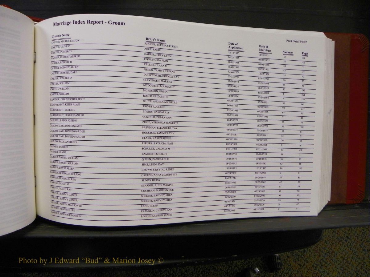 Burke Marriages, Book 1&2, A-N 186.JPG
