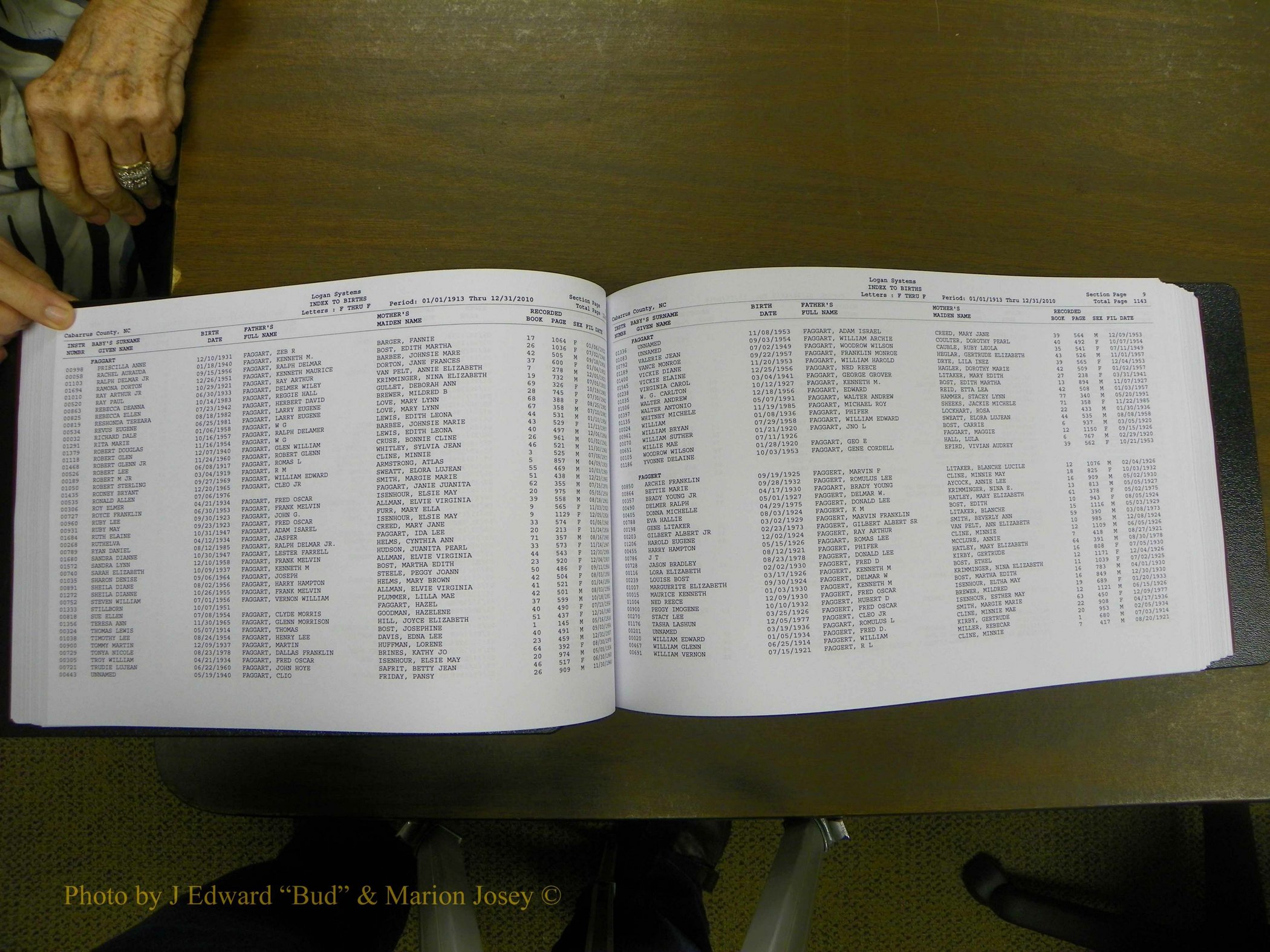 Cabarrus Birth Index, D-H, 1913-2010 122.JPG