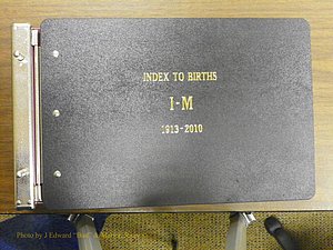 Cabarrus Births Index, I-M, 1913-2010 001.JPG