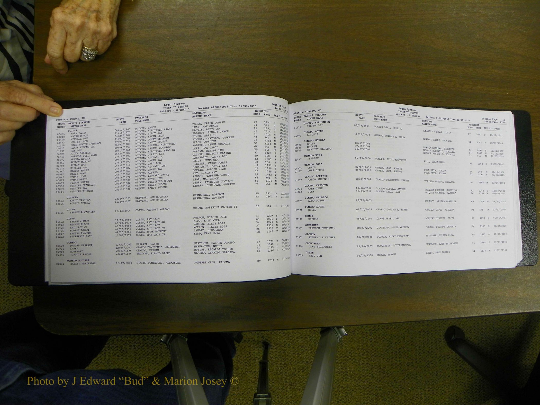 Cabarrus Births Index, N-R, 1913-2010 034.JPG