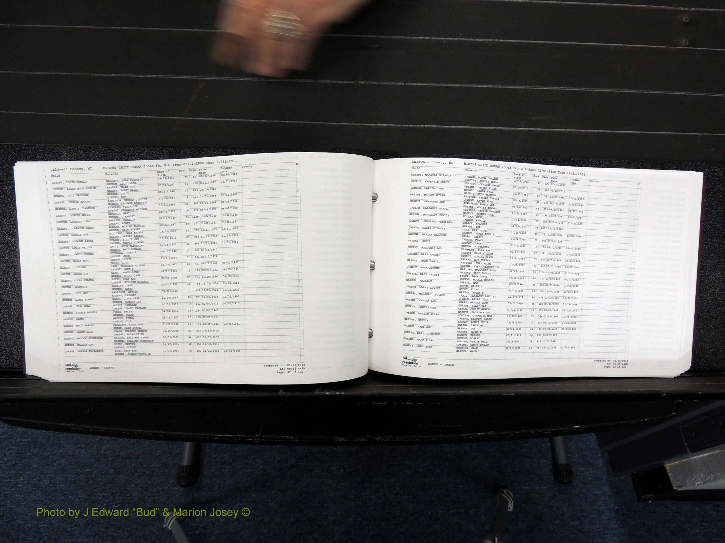 Caldwell Co, NC, Births, D-H, 1800-2011 (271).JPG