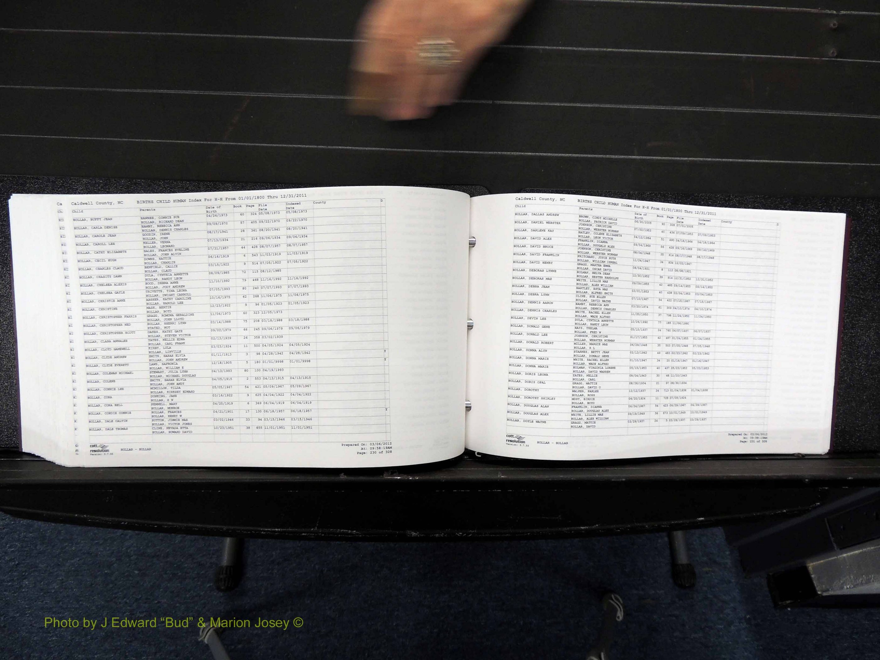 Caldwell Co, NC, Births, D-H, 1800-2011 (410).JPG