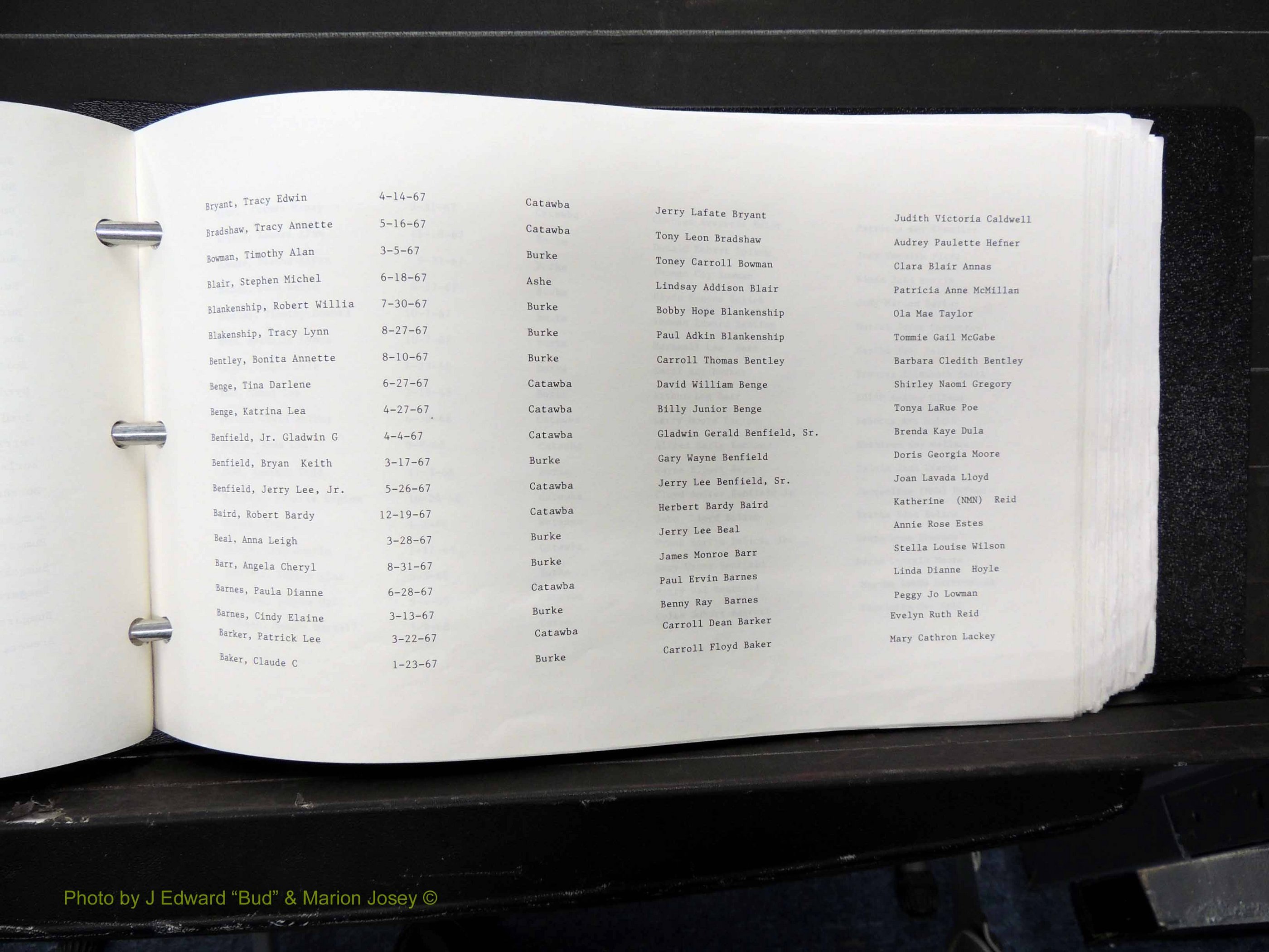 Caldwell Co, NC, Births, Out of County (127).JPG