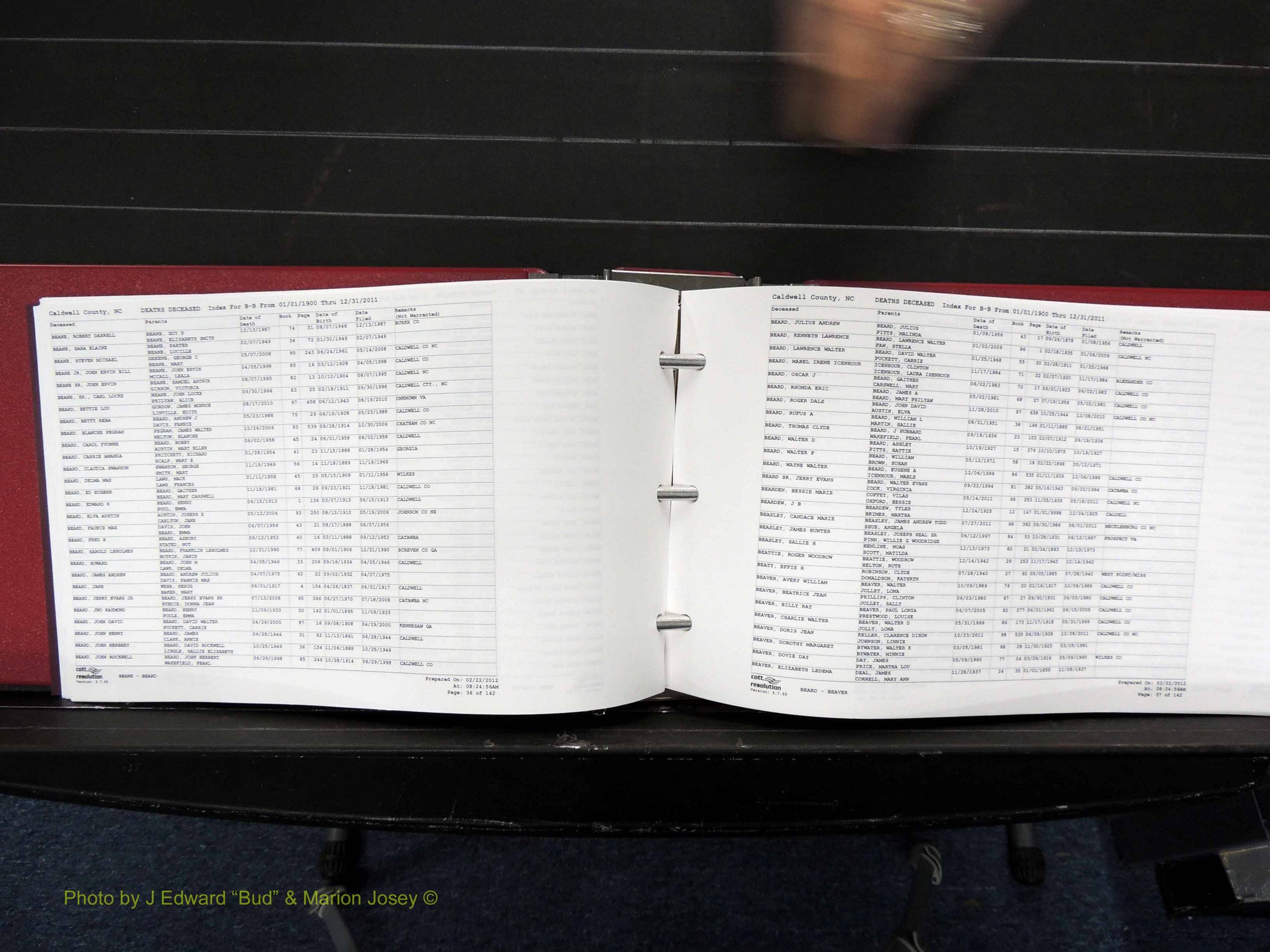 Caldwell Co, NC, Deaths, A-G, 1900-2011 (143).JPG