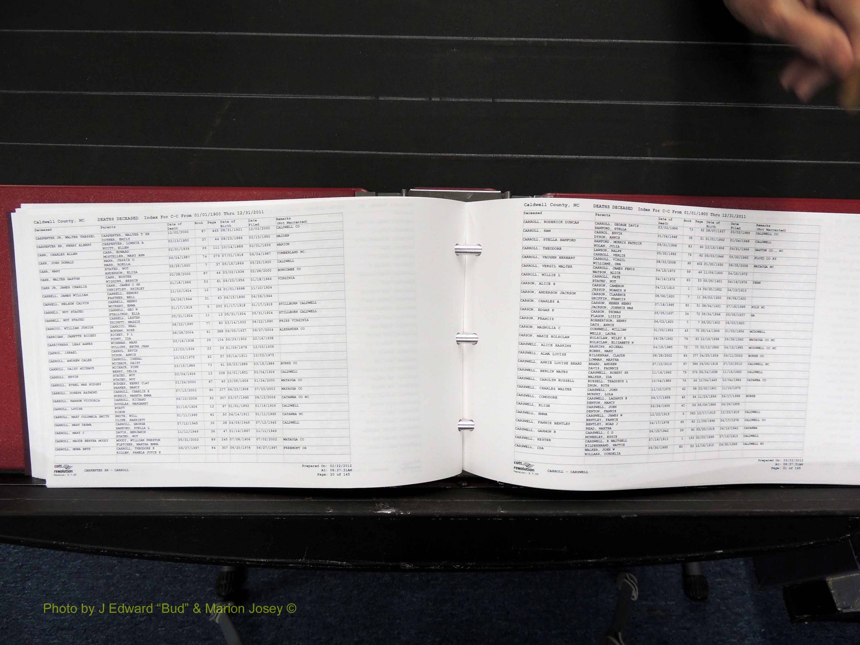 Caldwell Co, NC, Deaths, A-G, 1900-2011 (206).JPG