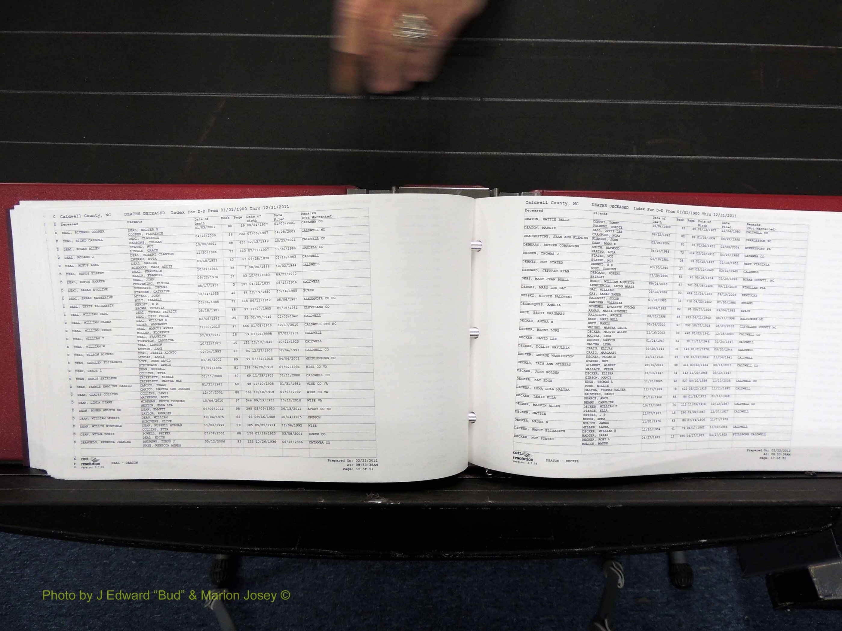 Caldwell Co, NC, Deaths, A-G, 1900-2011 (277).JPG