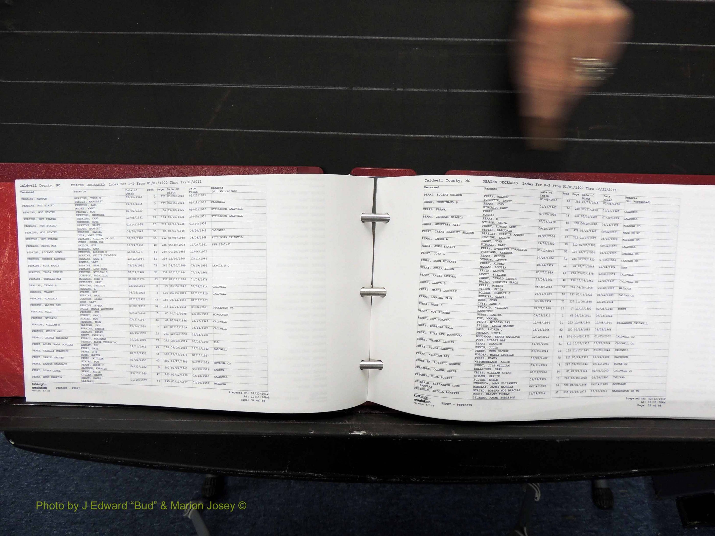 Caldwell Co, NC, Deaths, N-Z, 1900-2011 (130).JPG