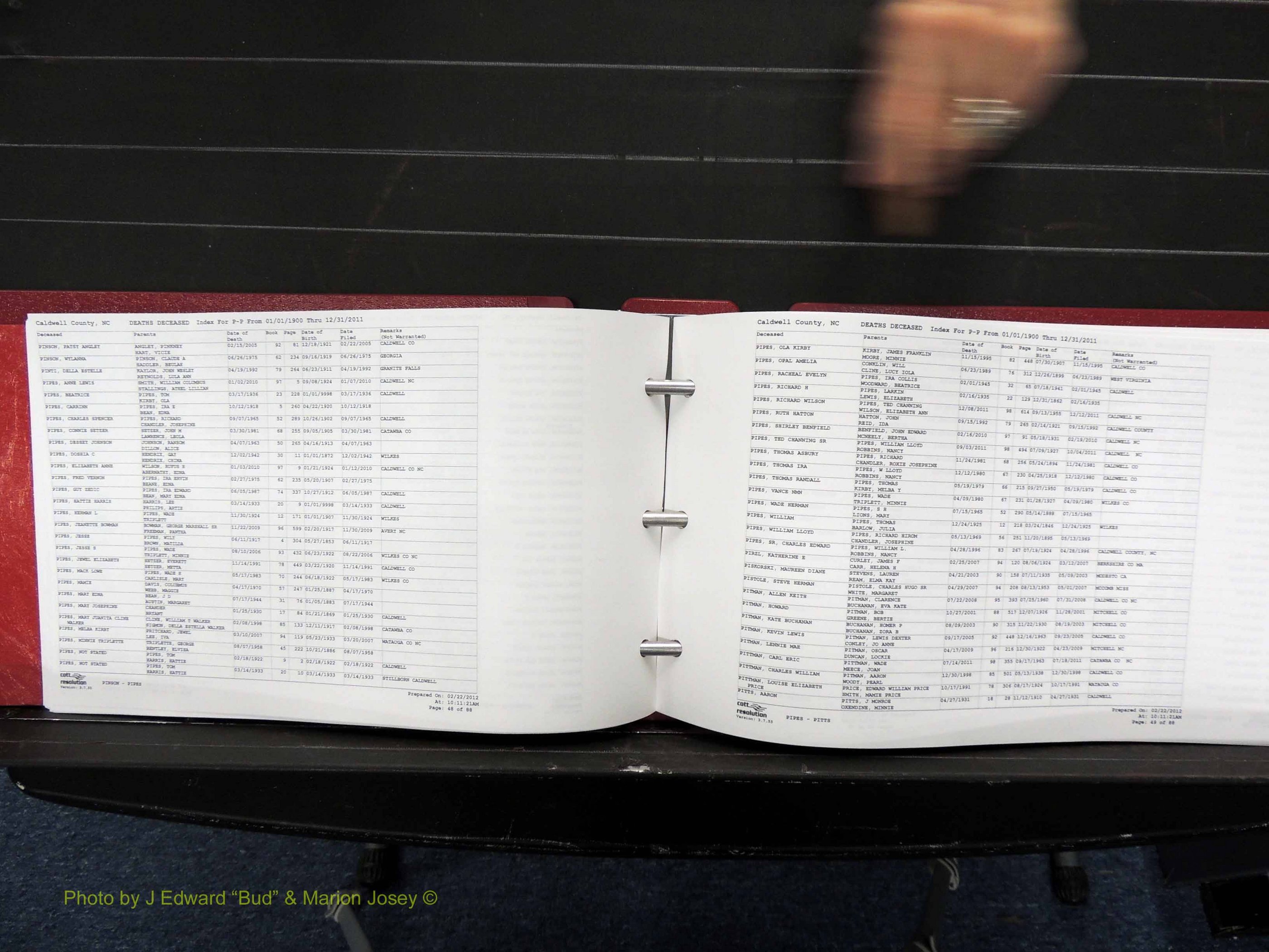 Caldwell Co, NC, Deaths, N-Z, 1900-2011 (137).JPG