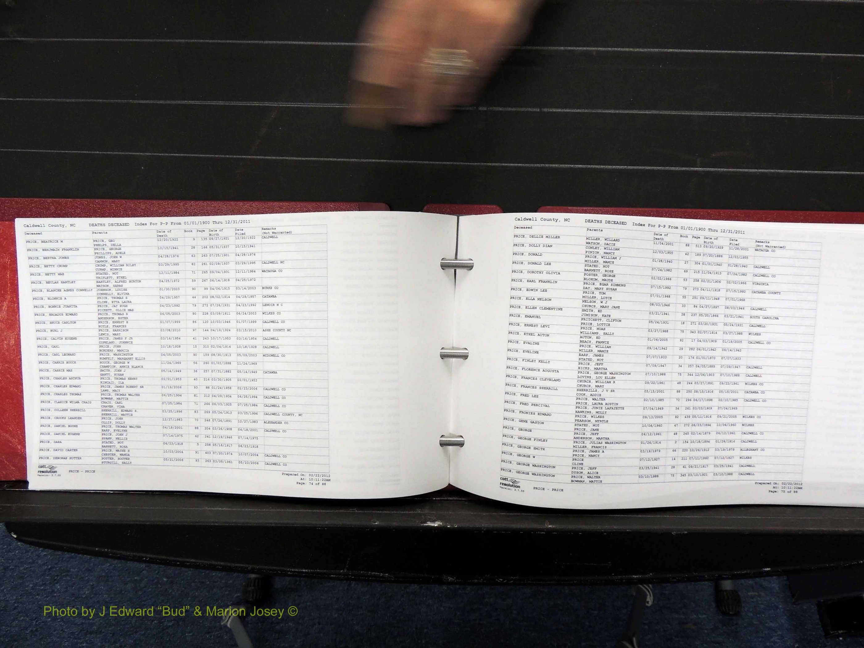 Caldwell Co, NC, Deaths, N-Z, 1900-2011 (150).JPG
