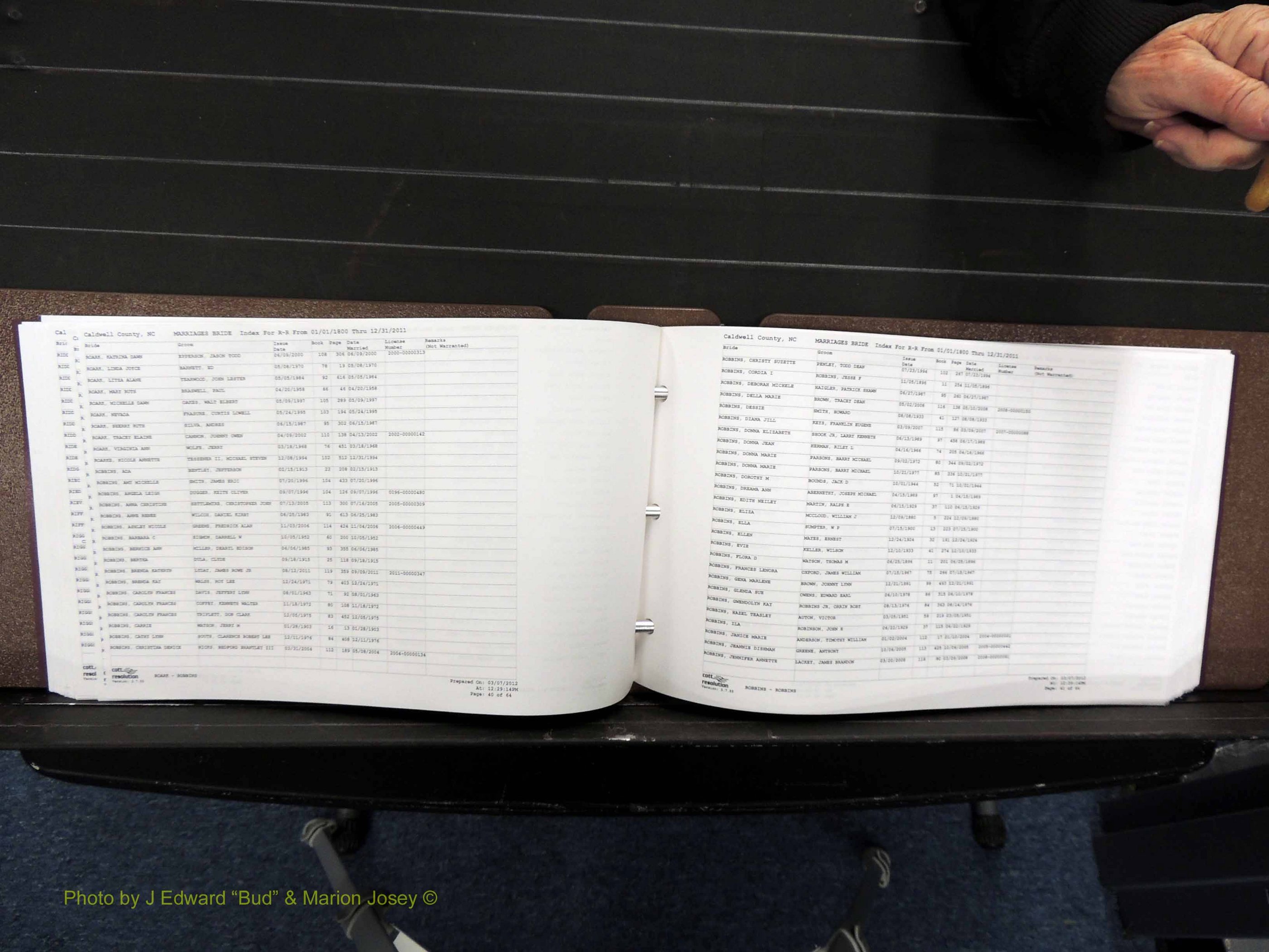Caldwell Co, NC, Marriages, Female Index, N-Z, 1800-2011 (191).JPG
