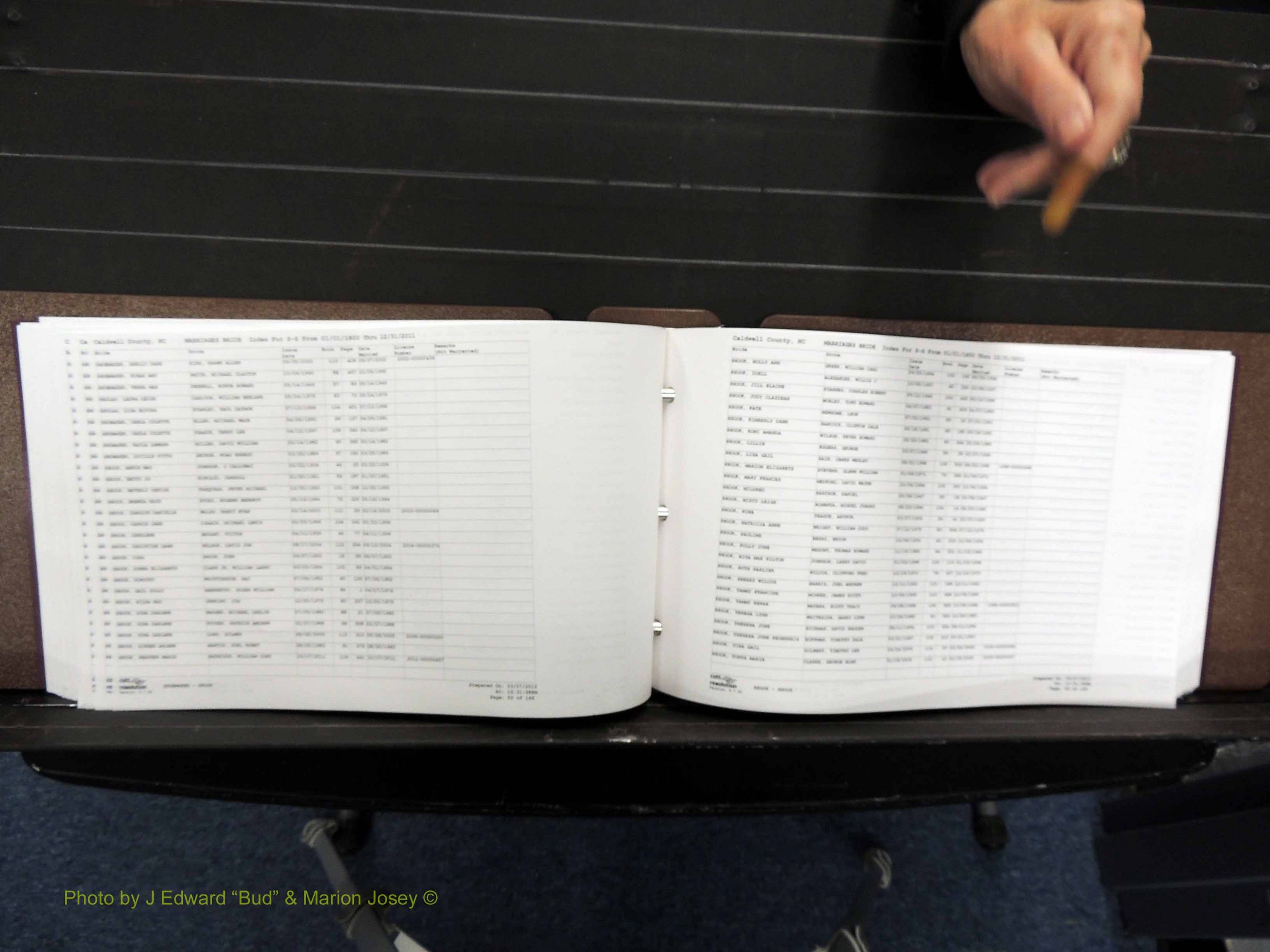 Caldwell Co, NC, Marriages, Female Index, N-Z, 1800-2011 (230).JPG