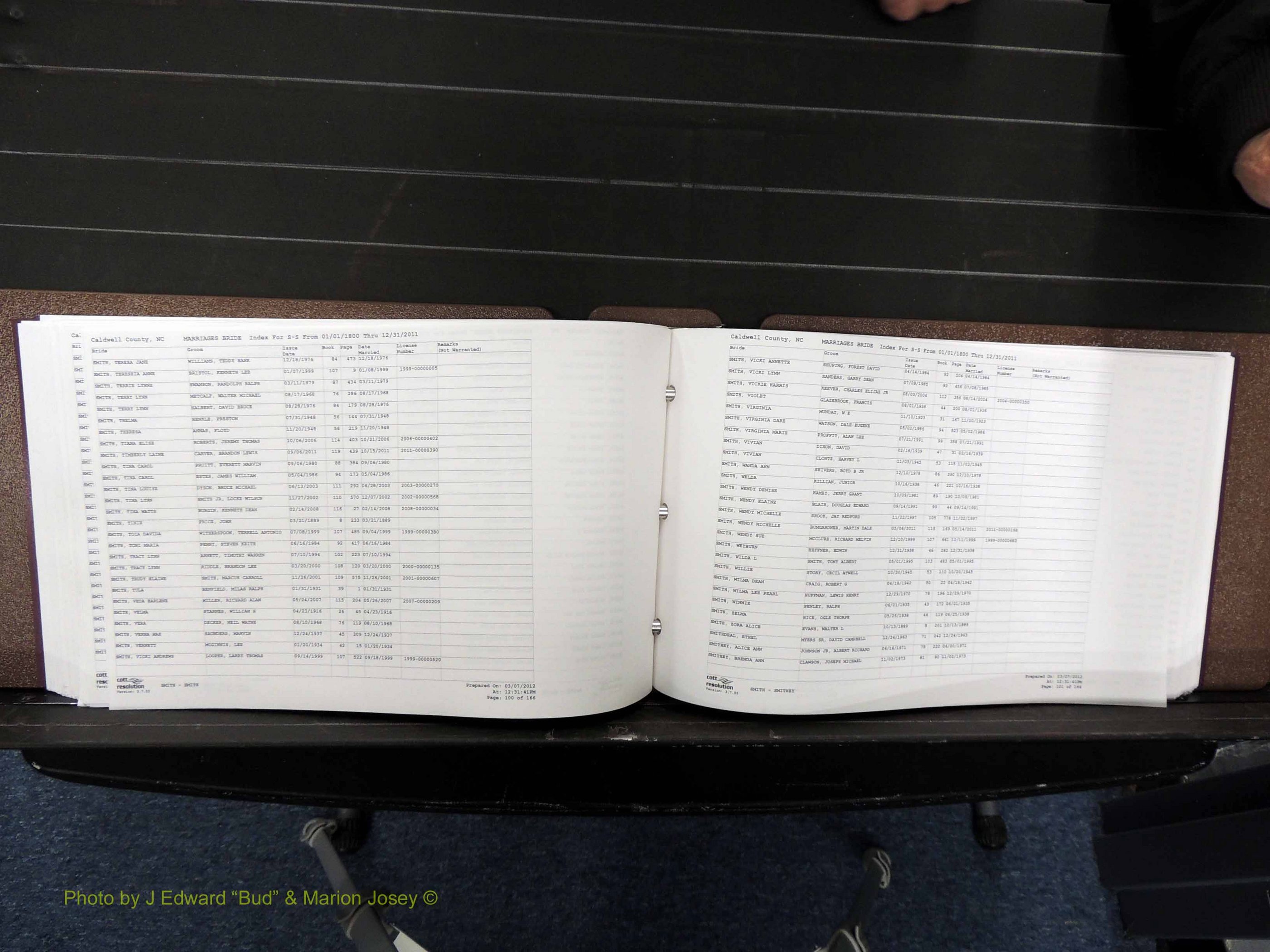 Caldwell Co, NC, Marriages, Female Index, N-Z, 1800-2011 (253).JPG