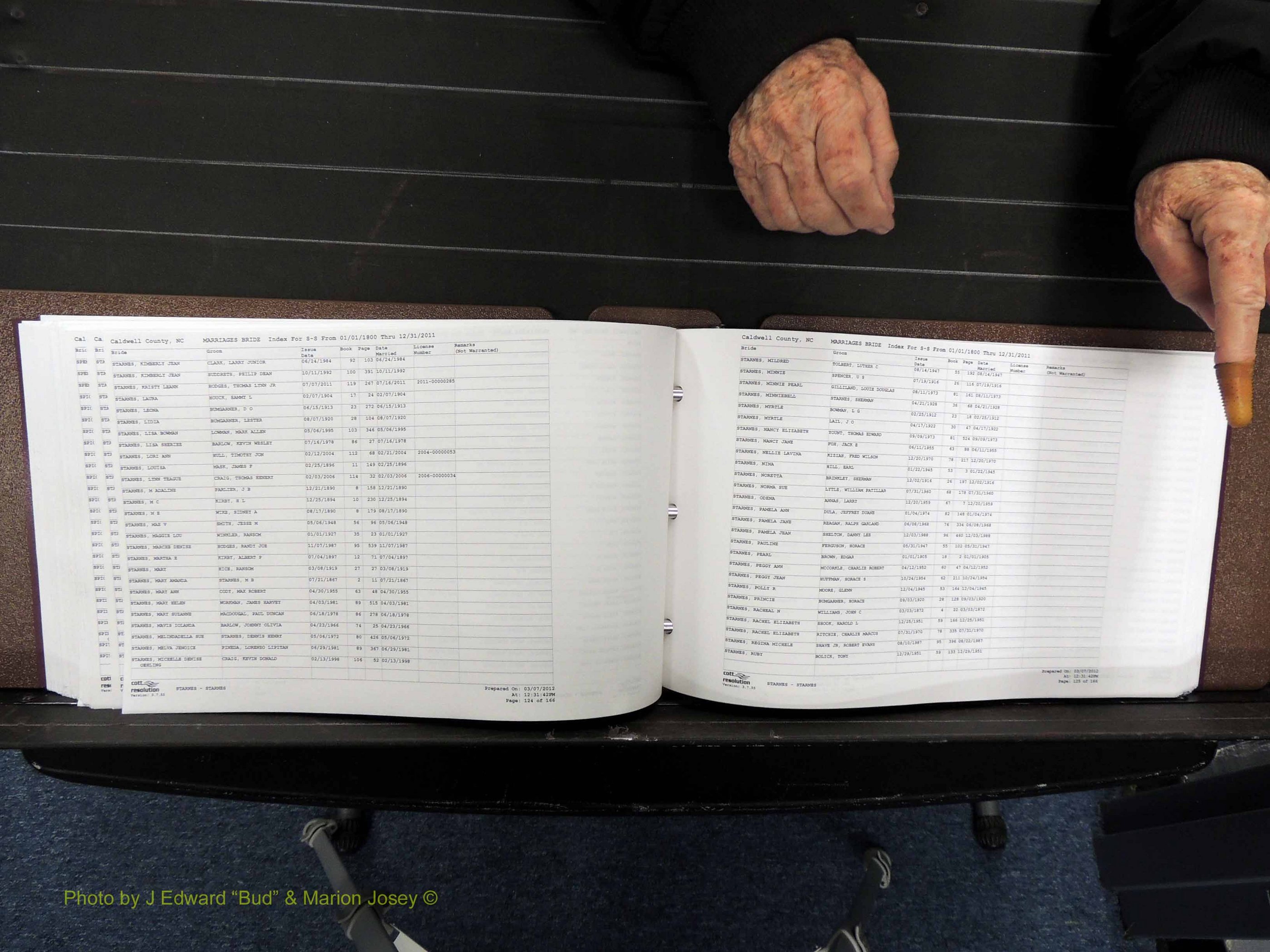 Caldwell Co, NC, Marriages, Female Index, N-Z, 1800-2011 (265).JPG
