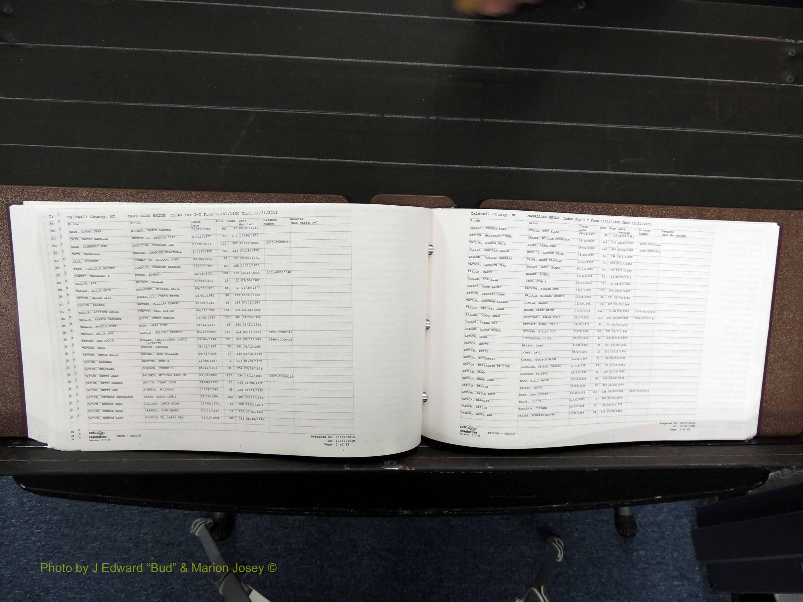 Caldwell Co, NC, Marriages, Female Index, N-Z, 1800-2011 (287).JPG
