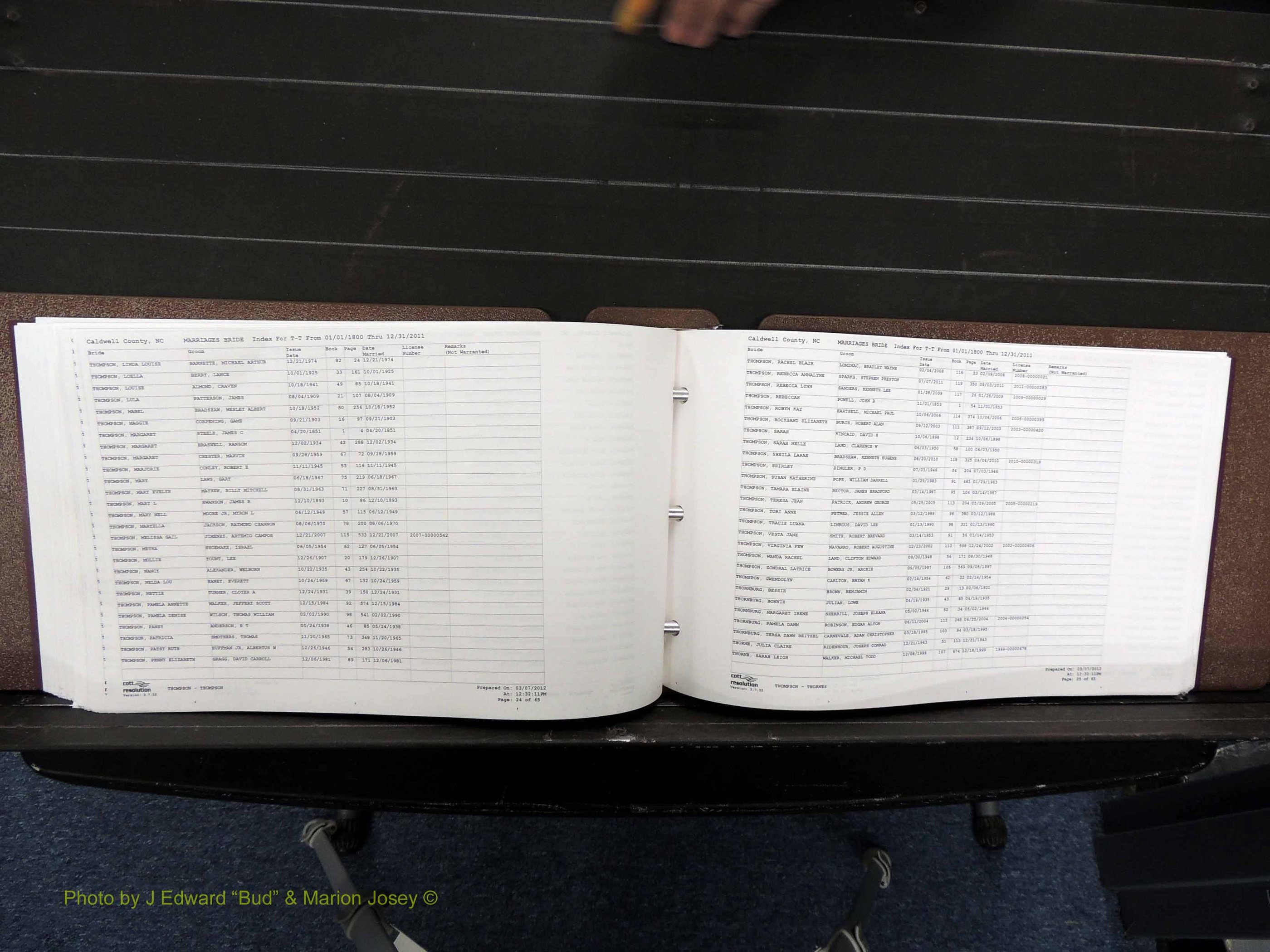 Caldwell Co, NC, Marriages, Female Index, N-Z, 1800-2011 (298).JPG