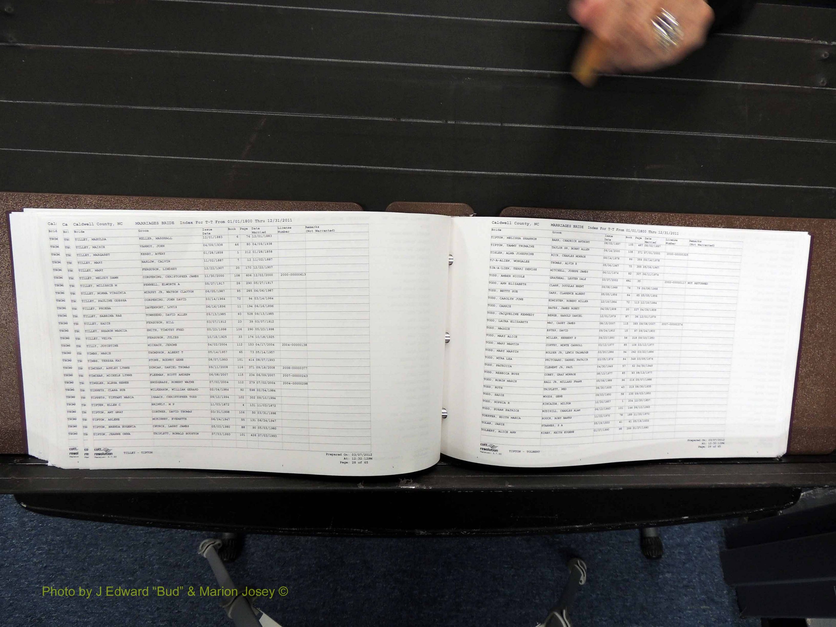 Caldwell Co, NC, Marriages, Female Index, N-Z, 1800-2011 (300).JPG