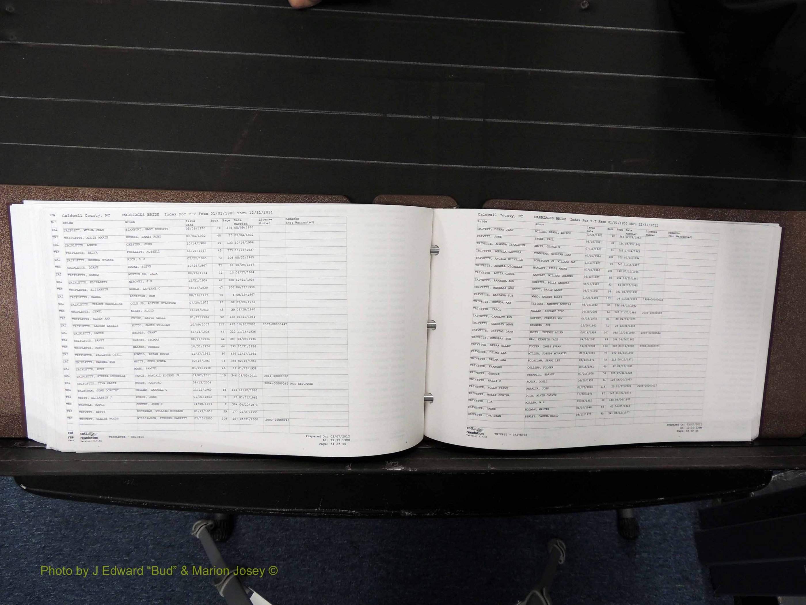 Caldwell Co, NC, Marriages, Female Index, N-Z, 1800-2011 (313).JPG