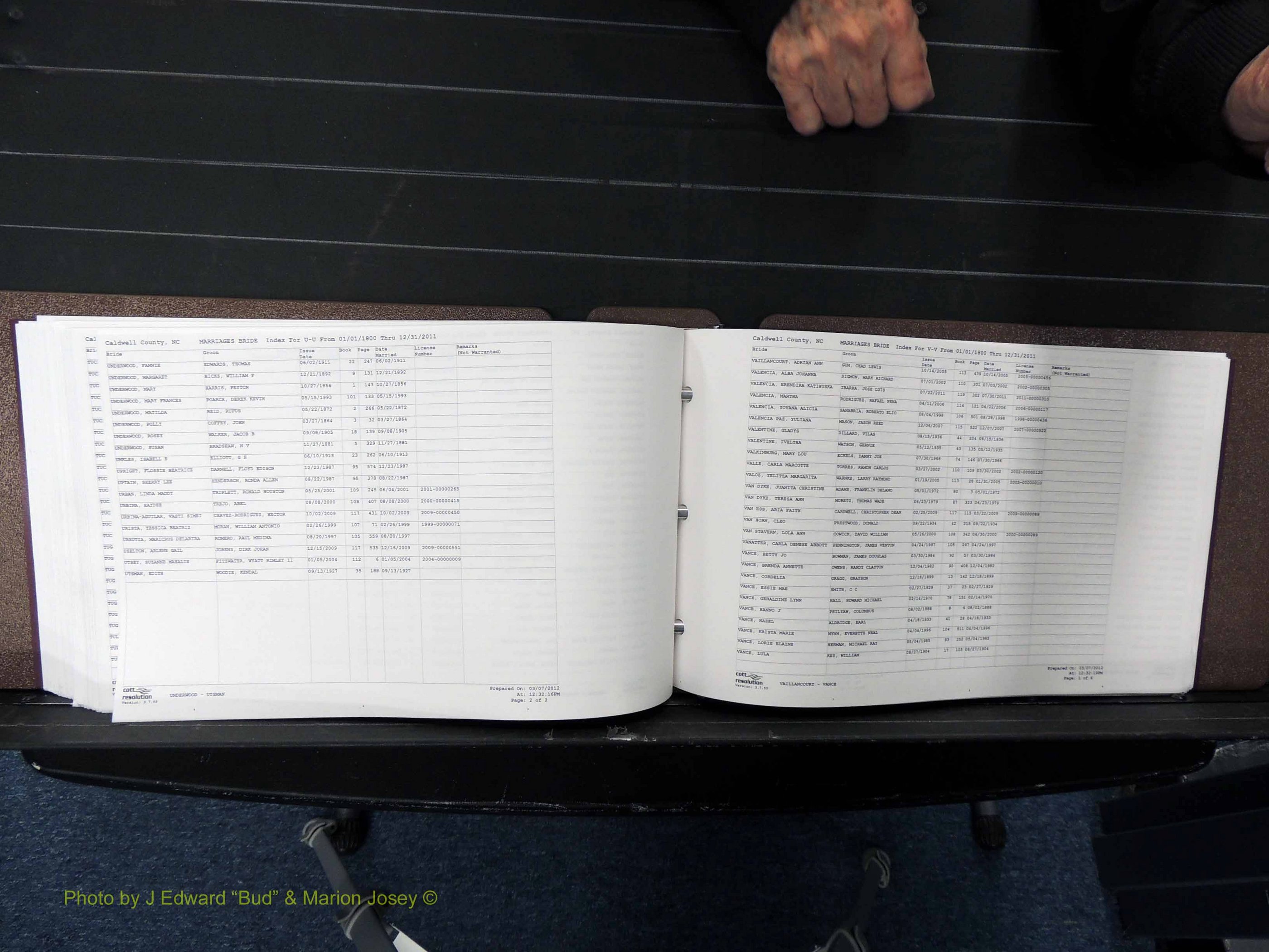 Caldwell Co, NC, Marriages, Female Index, N-Z, 1800-2011 (320).JPG