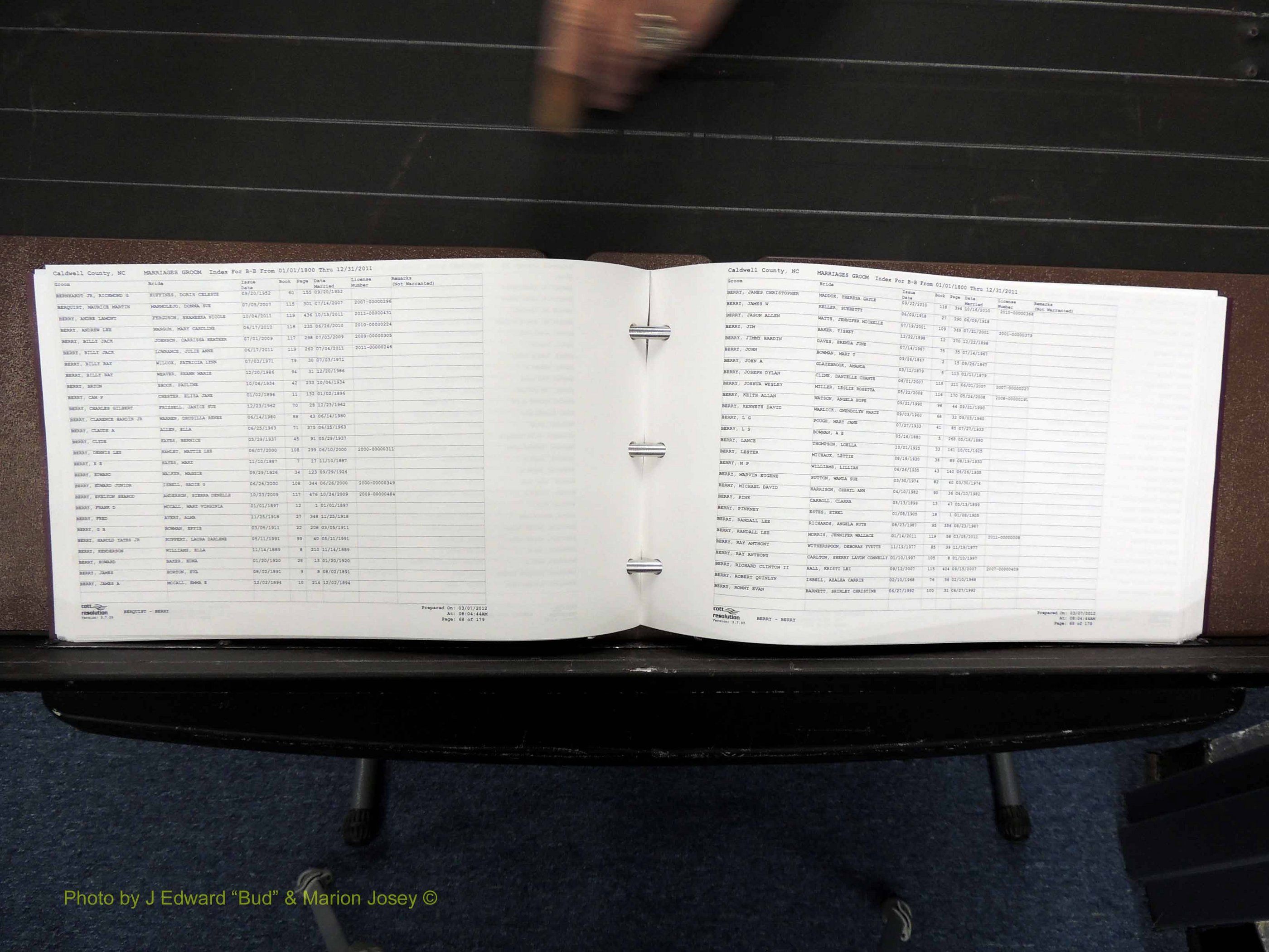 Caldwell Co, NC, Marriages, Male Index, A-C, 1800-2011 (163).JPG