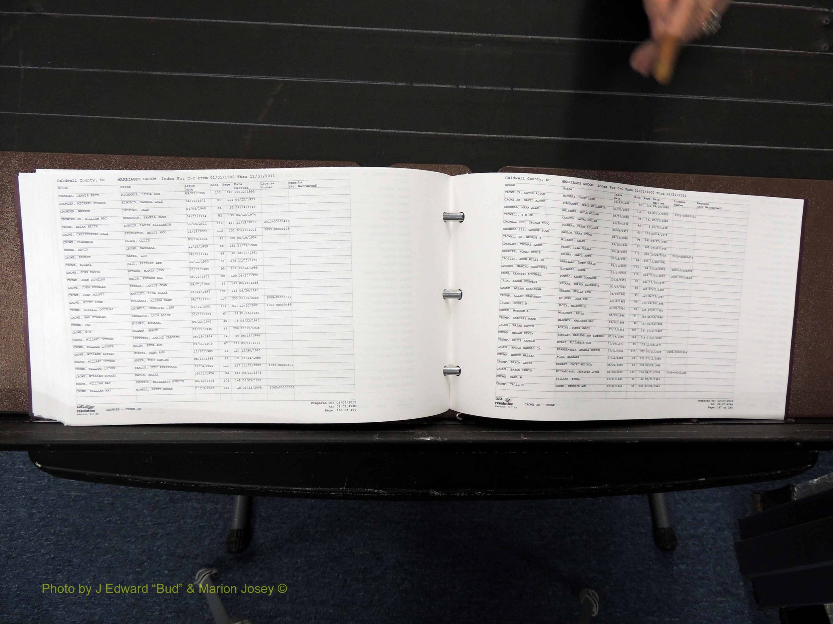 Caldwell Co, NC, Marriages, Male Index, A-C, 1800-2011 (303).JPG