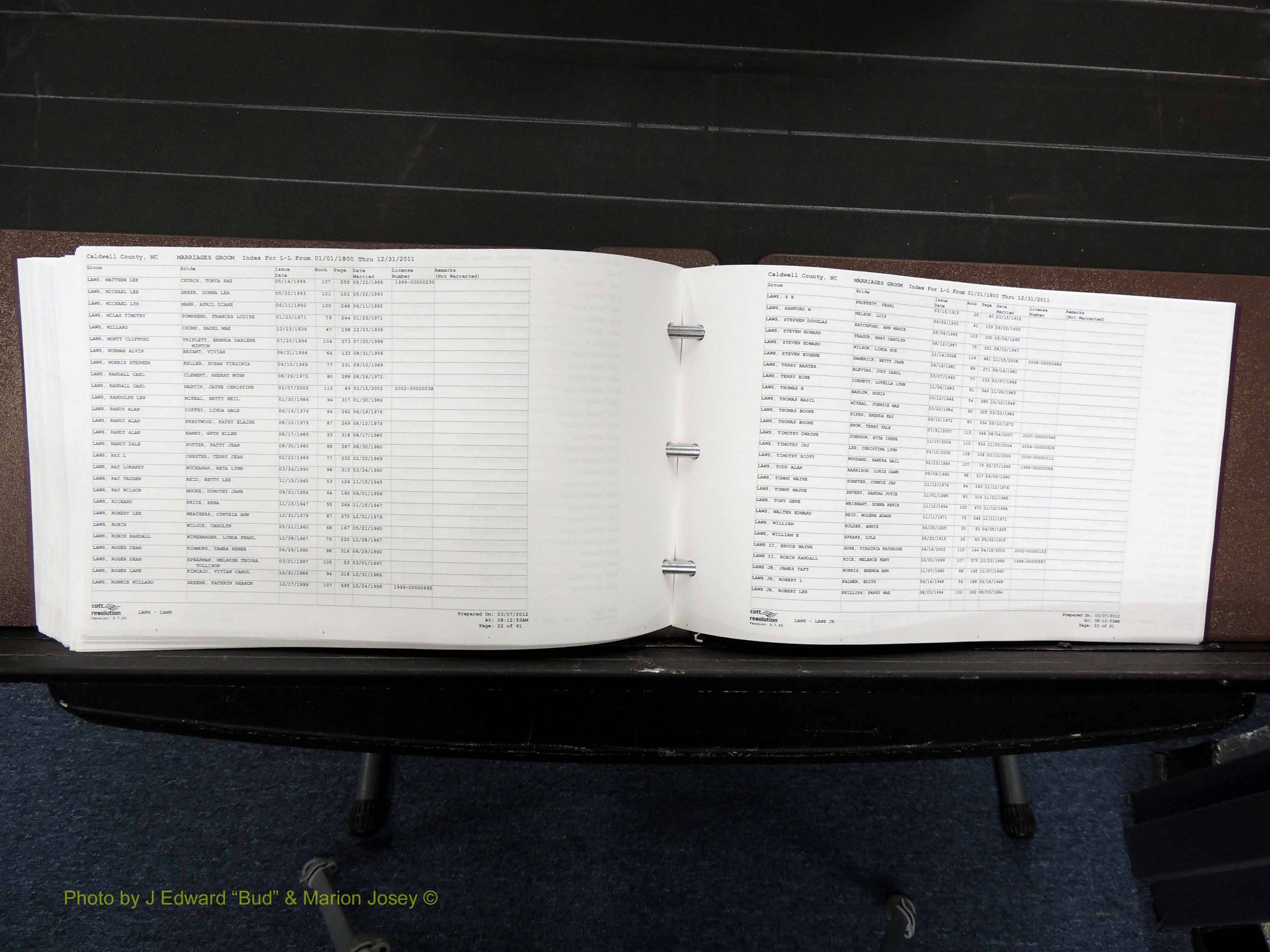 Caldwell Co, NC, Marriages, Male Index, D-L, 1800-2011 (354).JPG