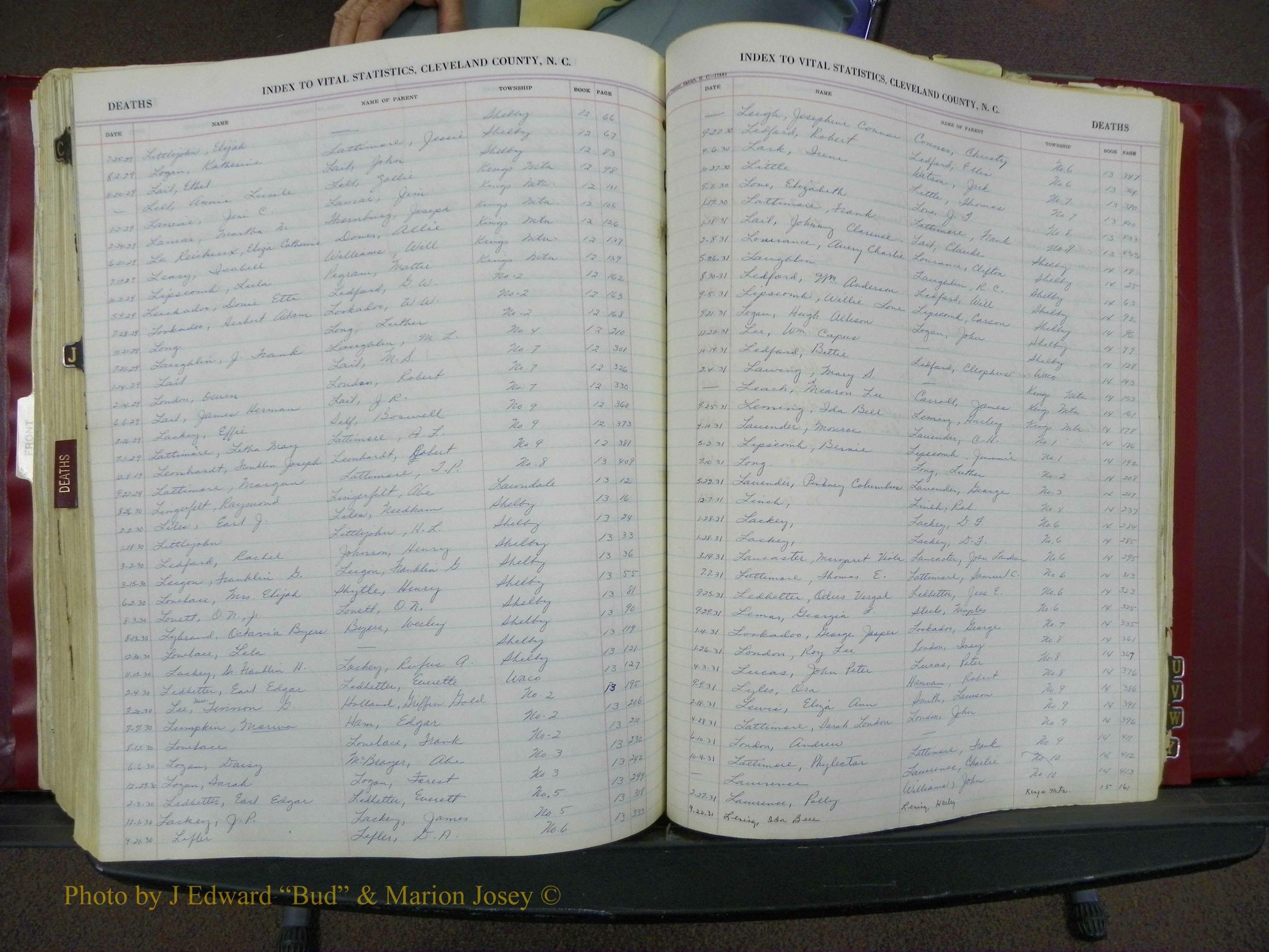 Cleveland Co, NC, Births, A-Z, 1916-1931 (338).JPG