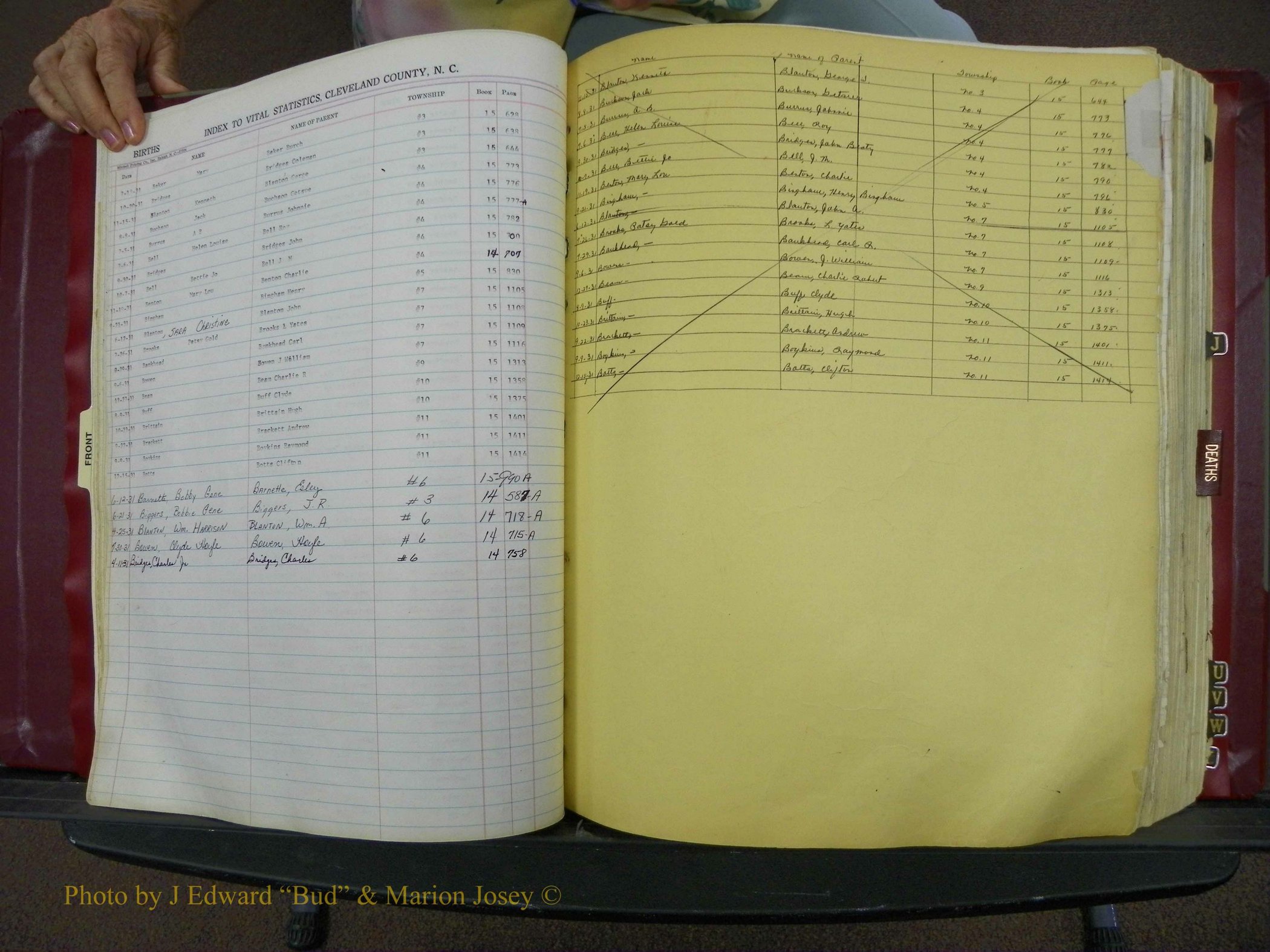 Cleveland Co, NC, Births, A-Z, 1916-1931 (34).JPG