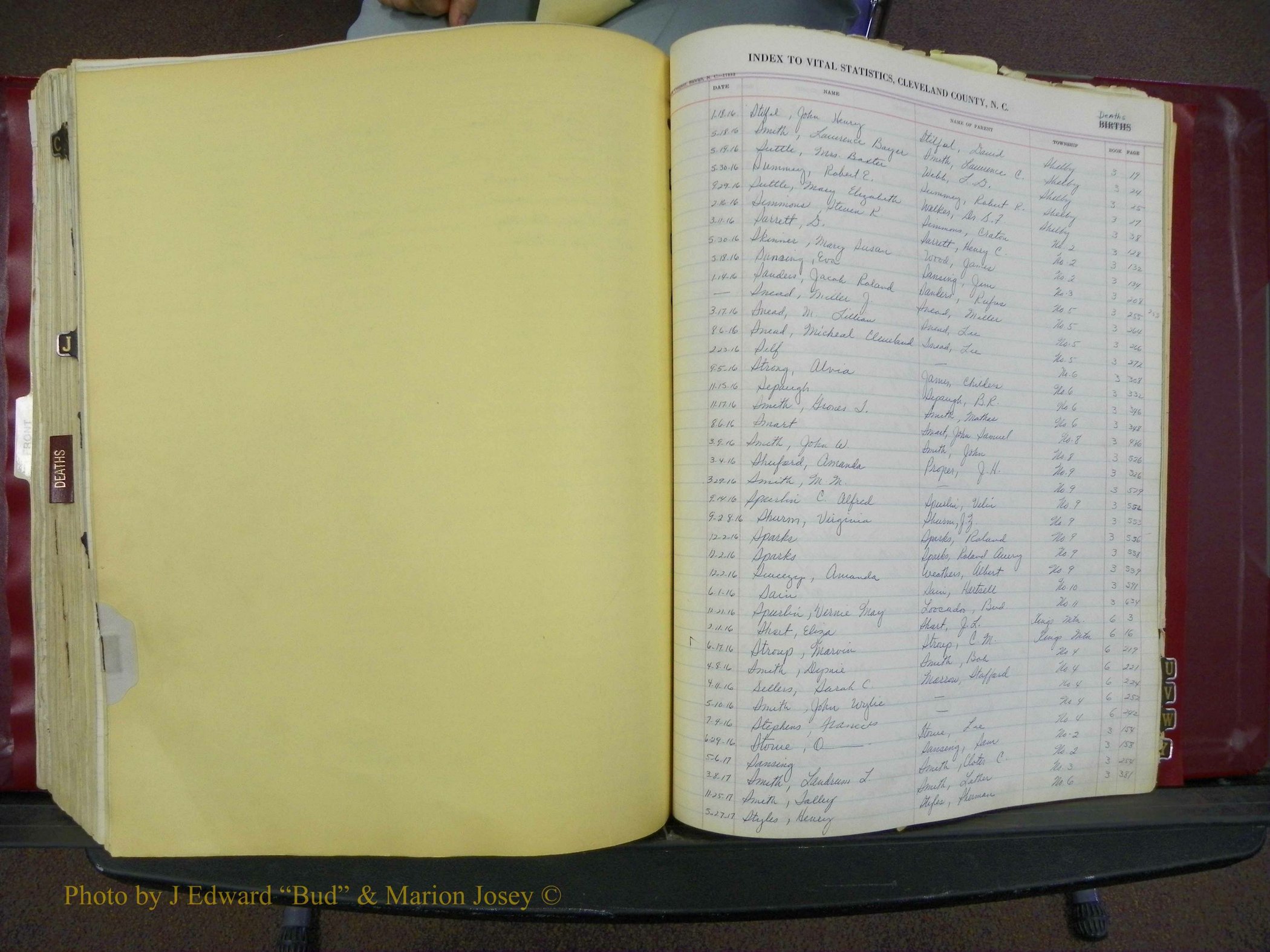 Cleveland Co, NC, Births, A-Z, 1916-1931 (366).JPG