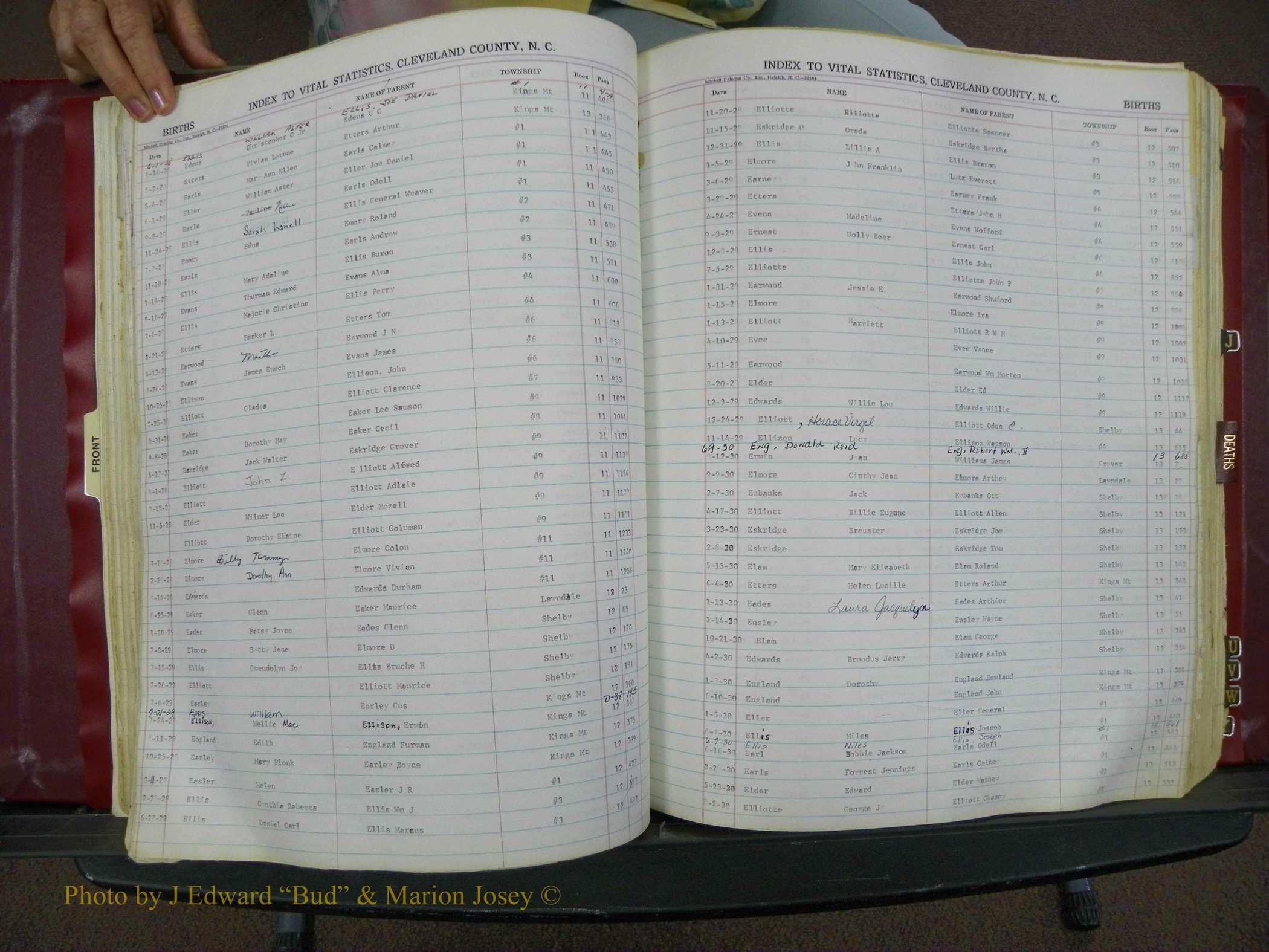 Cleveland Co, NC, Births, A-Z, 1916-1931 (71).JPG