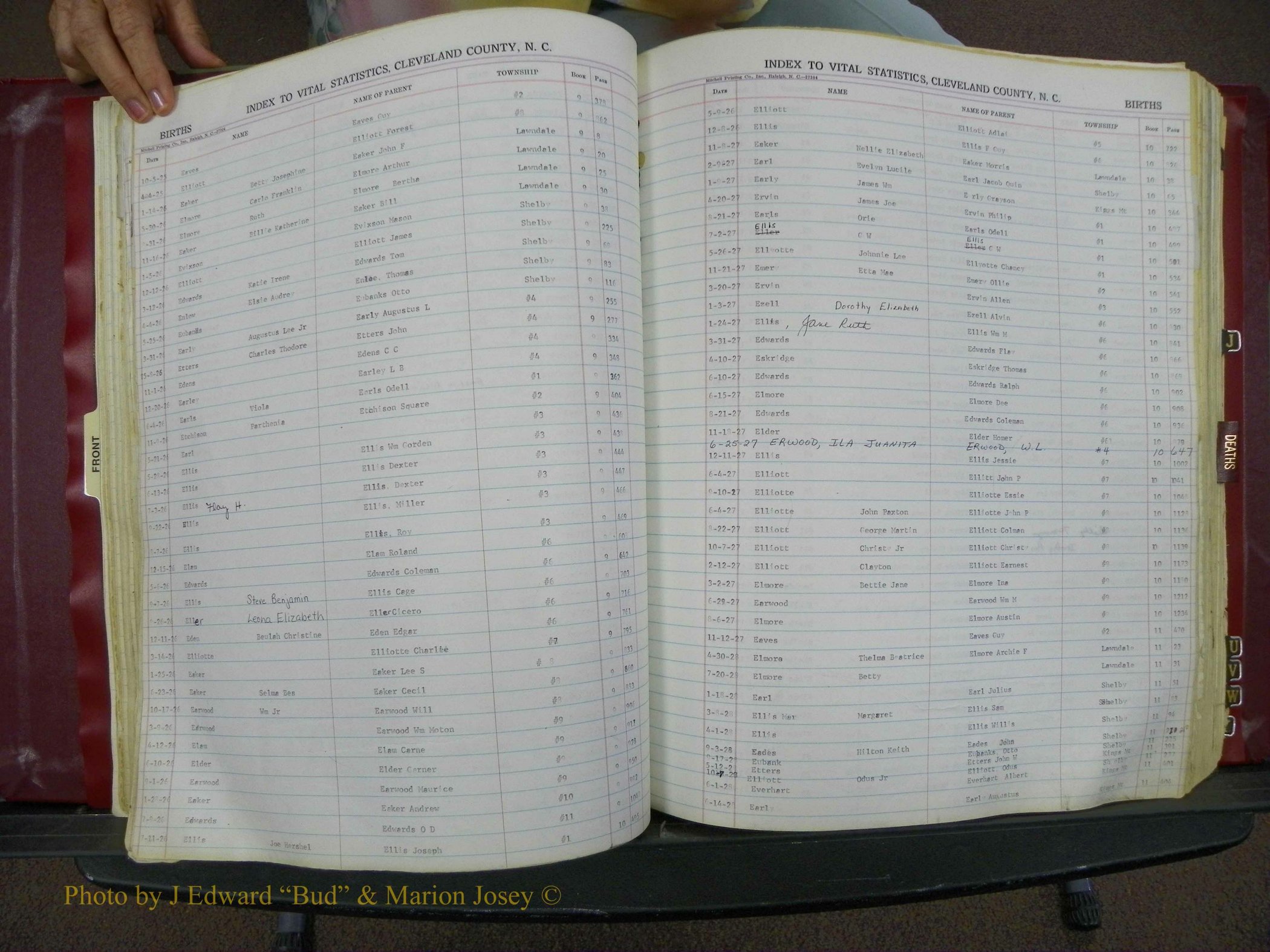 Cleveland Co, NC, Births, A-Z, 1916-1931 (72).JPG
