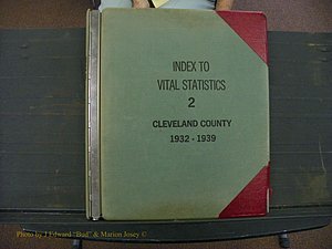 Cleveland Co, NC, Births, A-Z, 1932-1939 (1).JPG